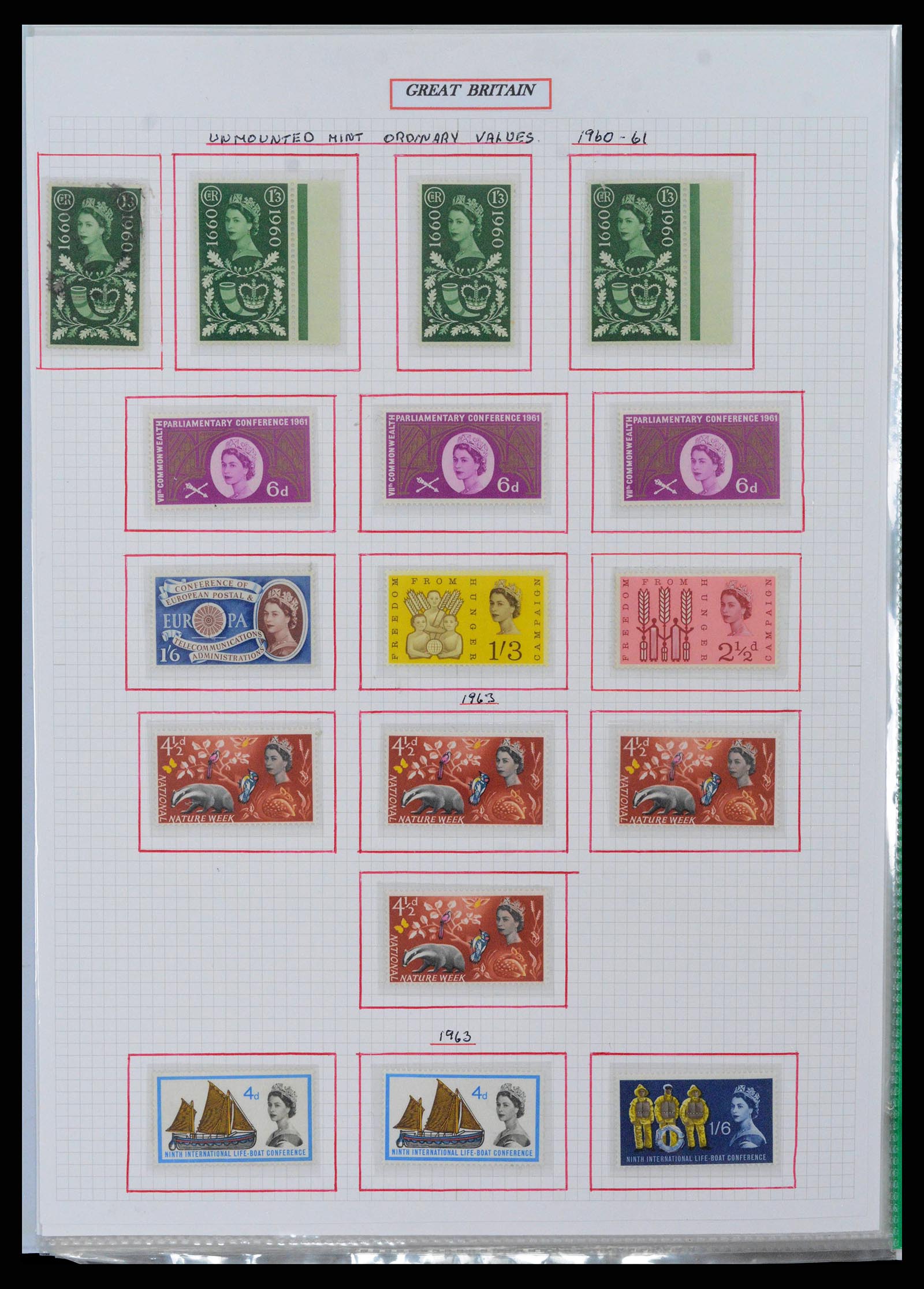38253 0031 - Postzegelverzameling 38253 Engeland 1912-2002.