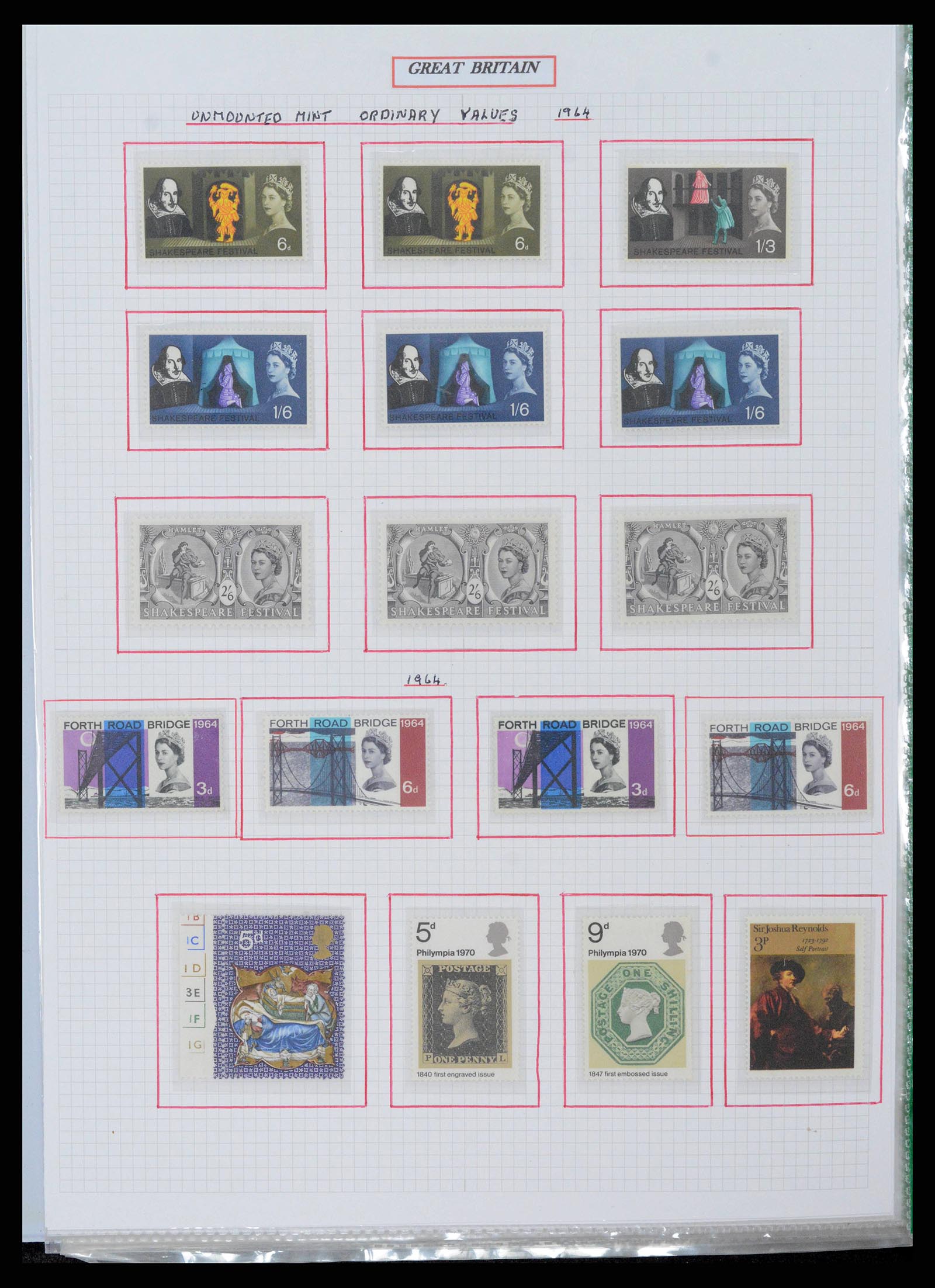 38253 0034 - Postzegelverzameling 38253 Engeland 1912-2002.