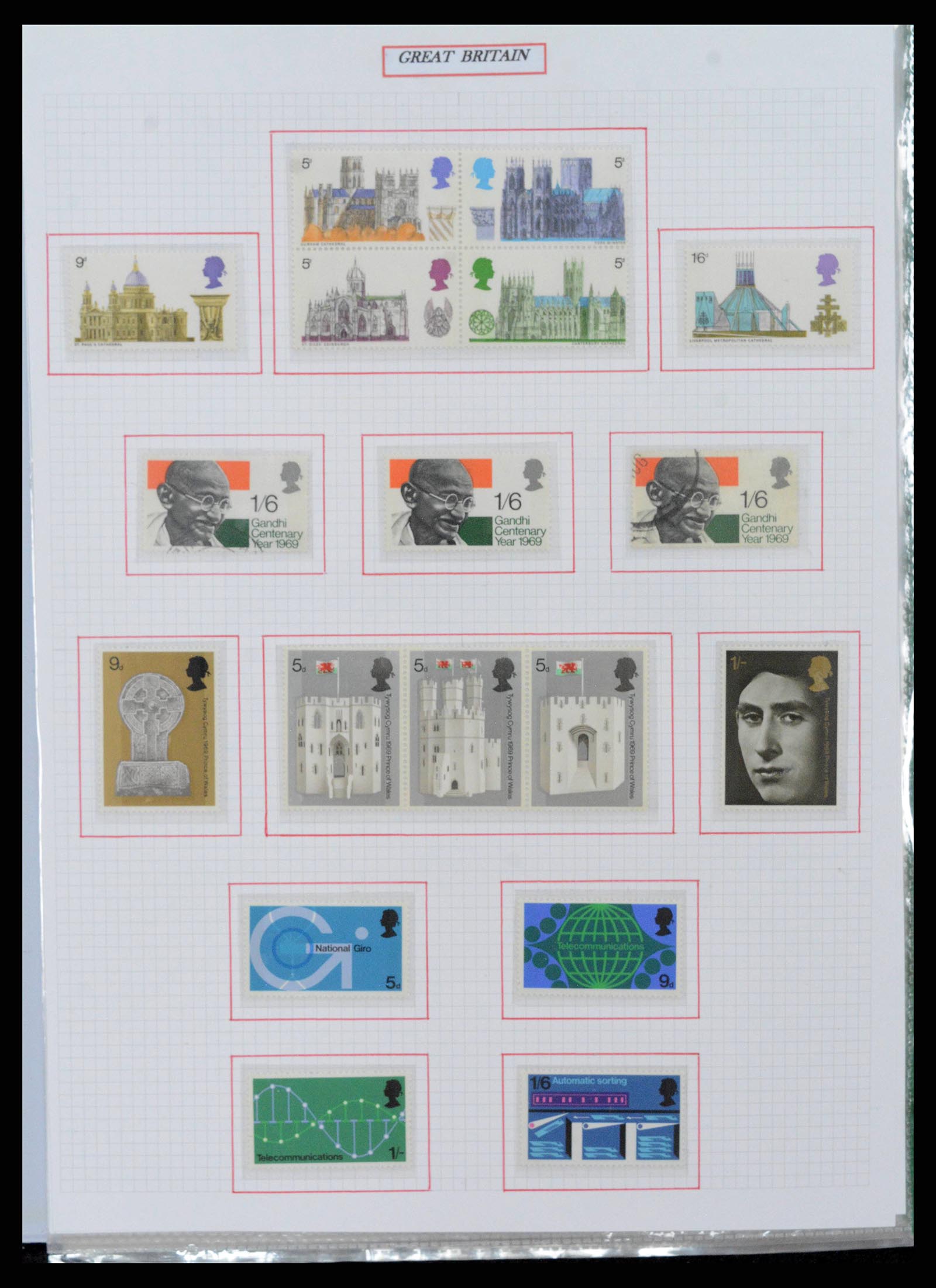 38253 0035 - Postzegelverzameling 38253 Engeland 1912-2002.