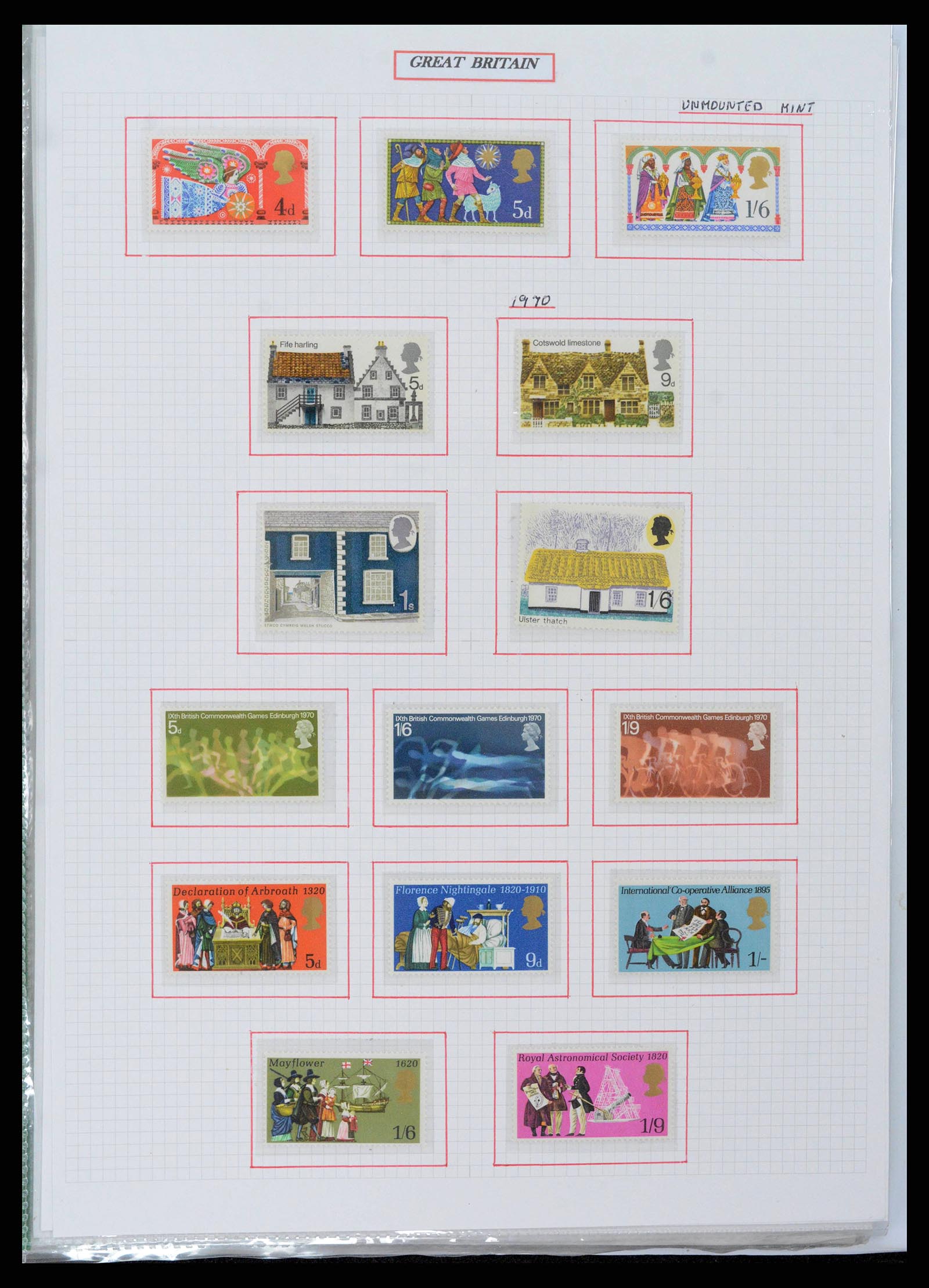 38253 0036 - Postzegelverzameling 38253 Engeland 1912-2002.