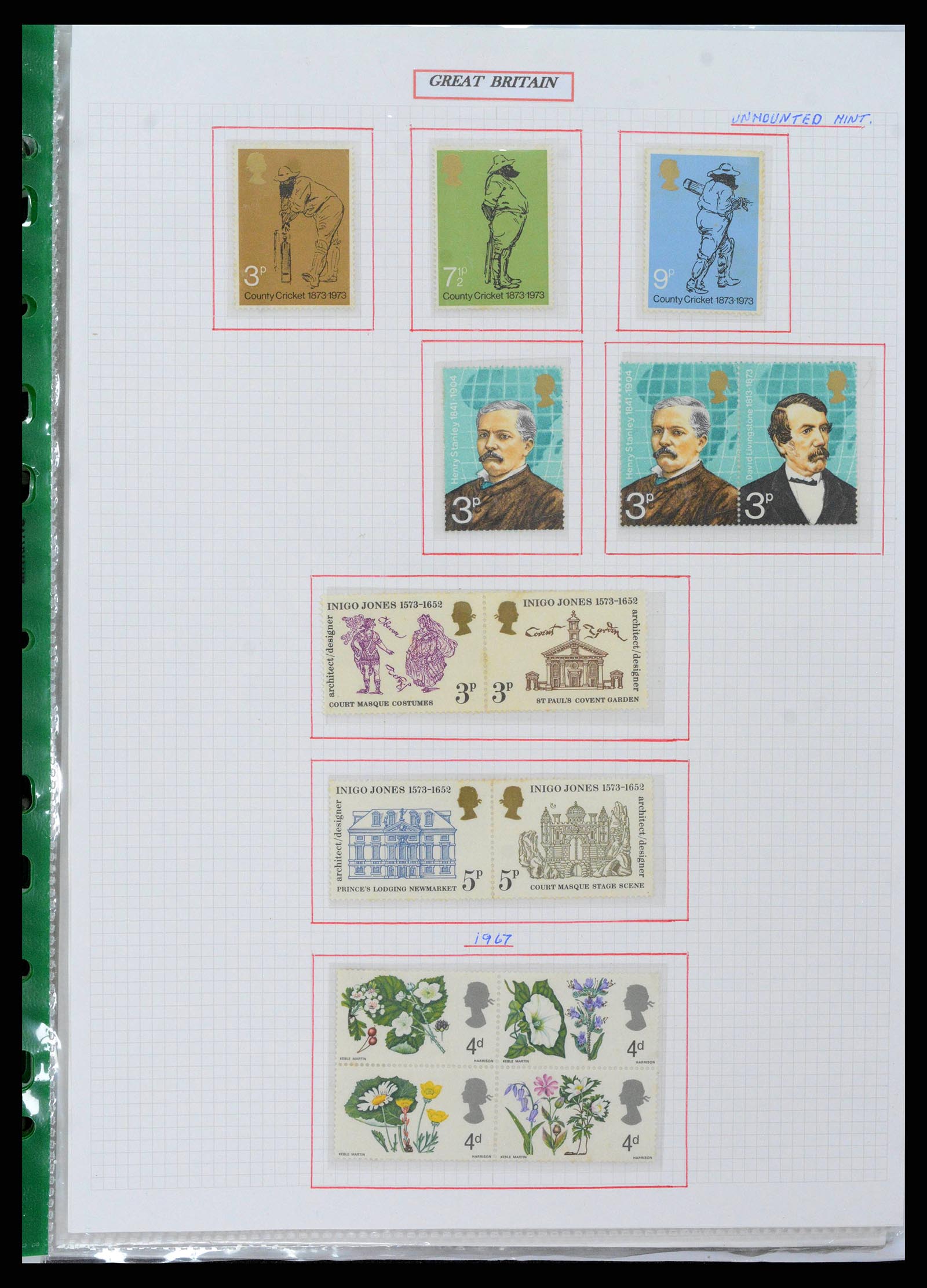 38253 0040 - Postzegelverzameling 38253 Engeland 1912-2002.