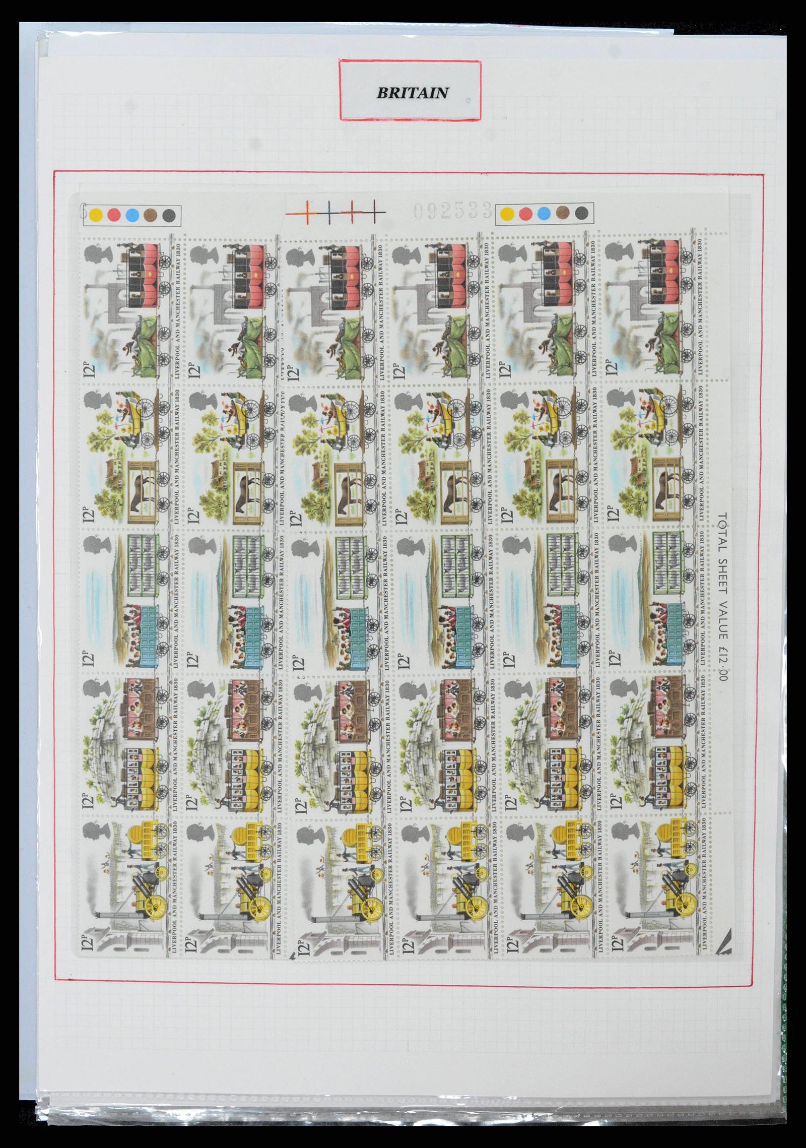 38253 0042 - Postzegelverzameling 38253 Engeland 1912-2002.