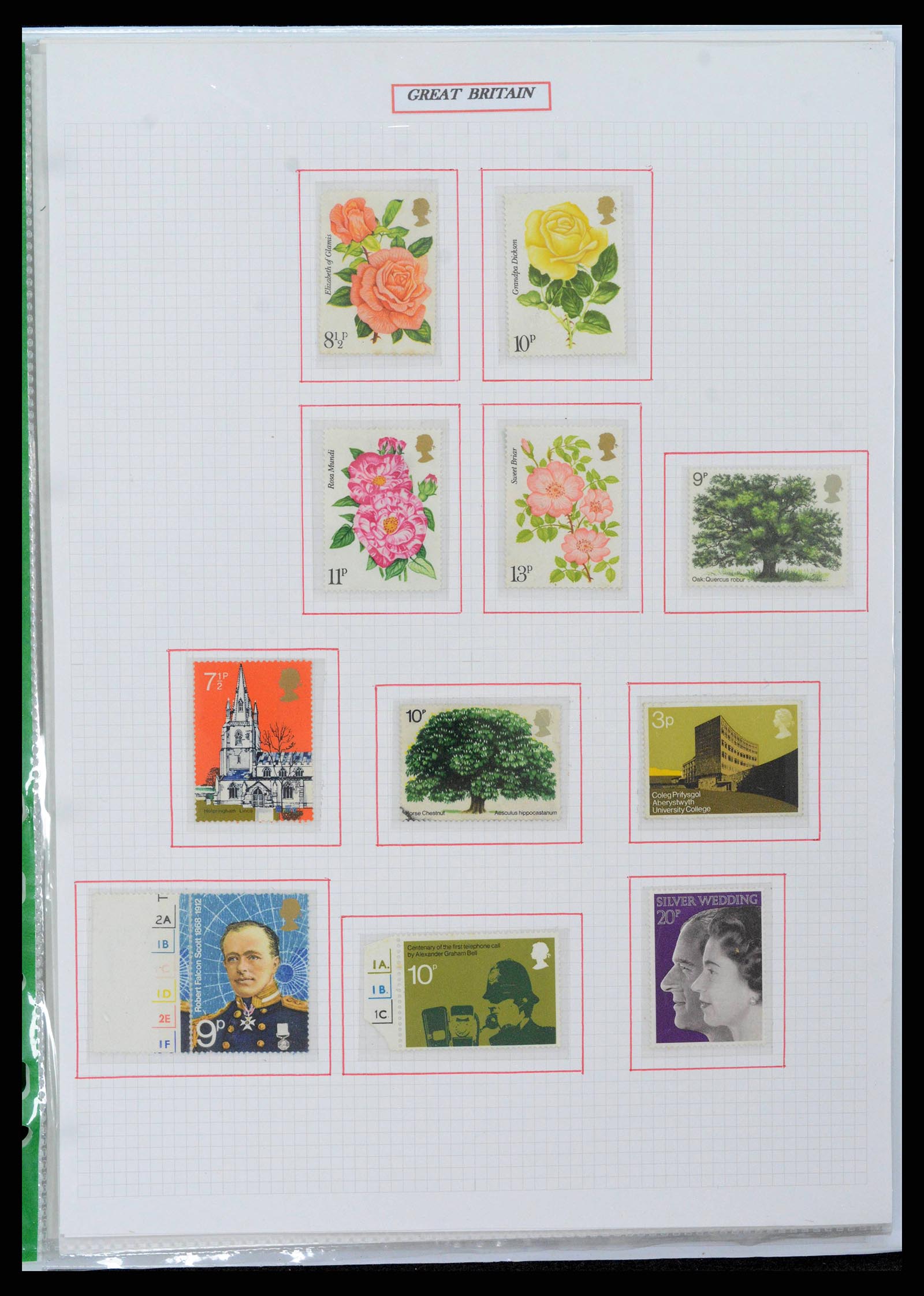 38253 0046 - Postzegelverzameling 38253 Engeland 1912-2002.