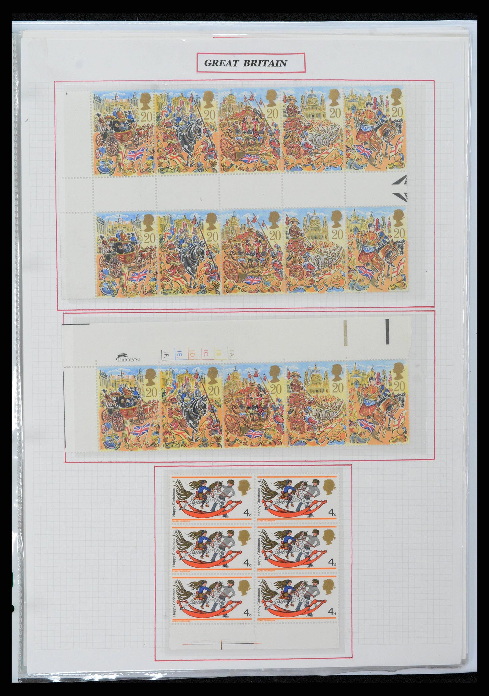 38253 0048 - Postzegelverzameling 38253 Engeland 1912-2002.