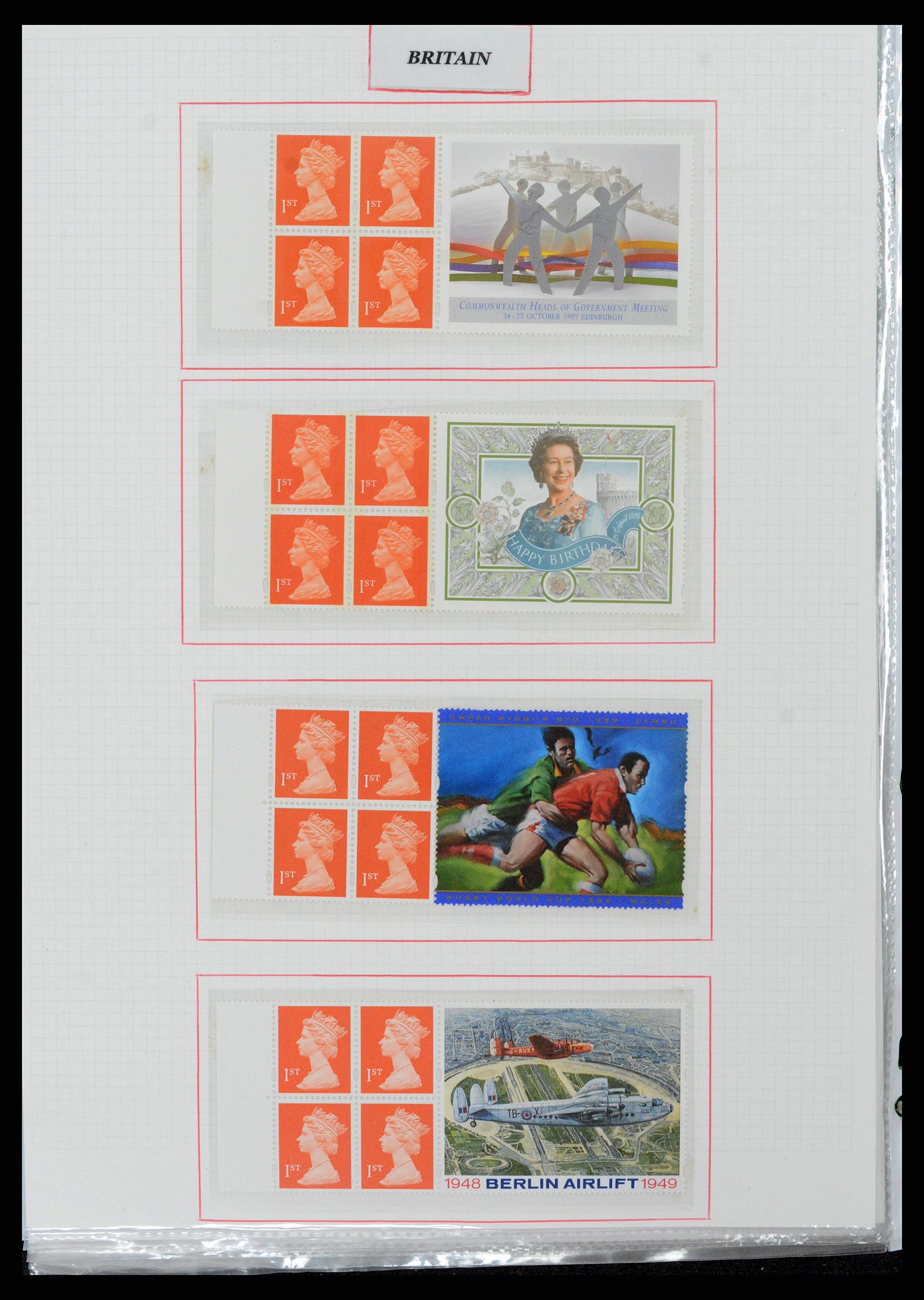 38253 0053 - Postzegelverzameling 38253 Engeland 1912-2002.