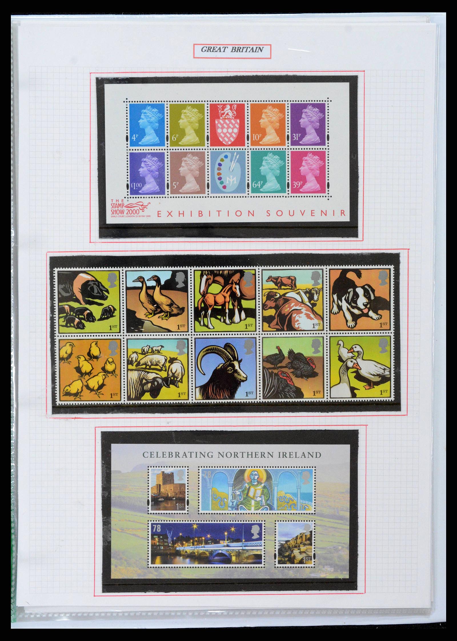 38253 0056 - Postzegelverzameling 38253 Engeland 1912-2002.