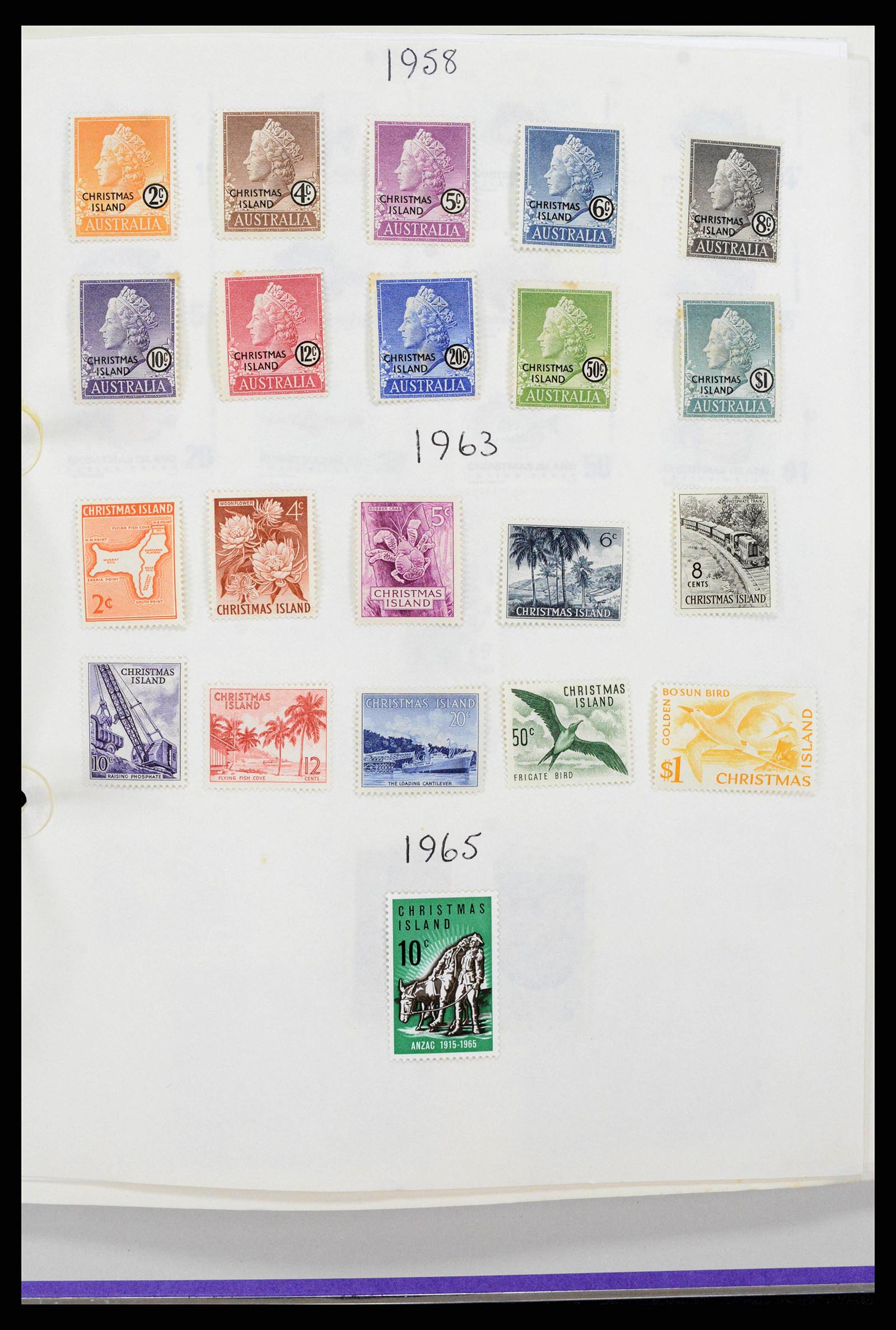 38256 0001 - Postzegelverzameling 38256 Kersteiland 1958-2006.