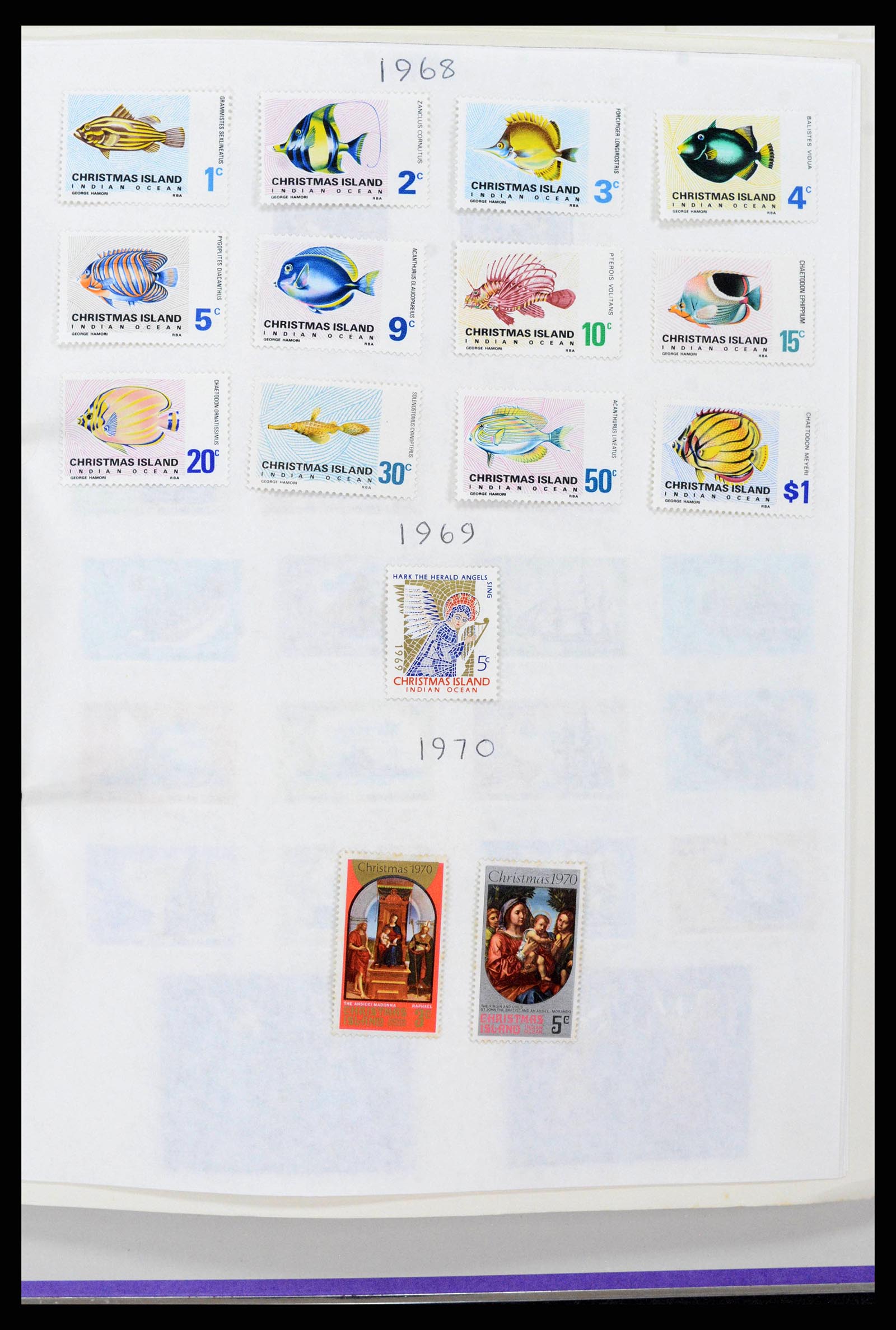 38256 0002 - Postzegelverzameling 38256 Kersteiland 1958-2006.