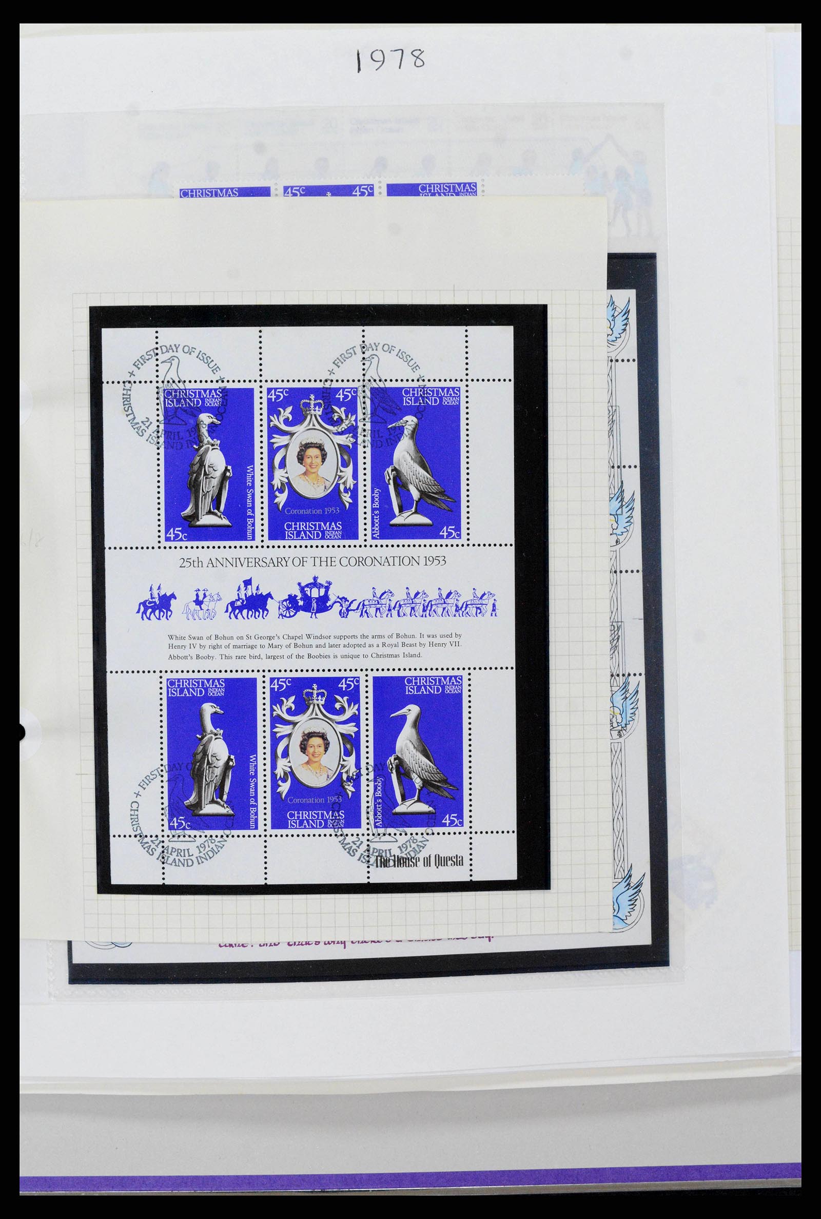 38256 0009 - Postzegelverzameling 38256 Kersteiland 1958-2006.