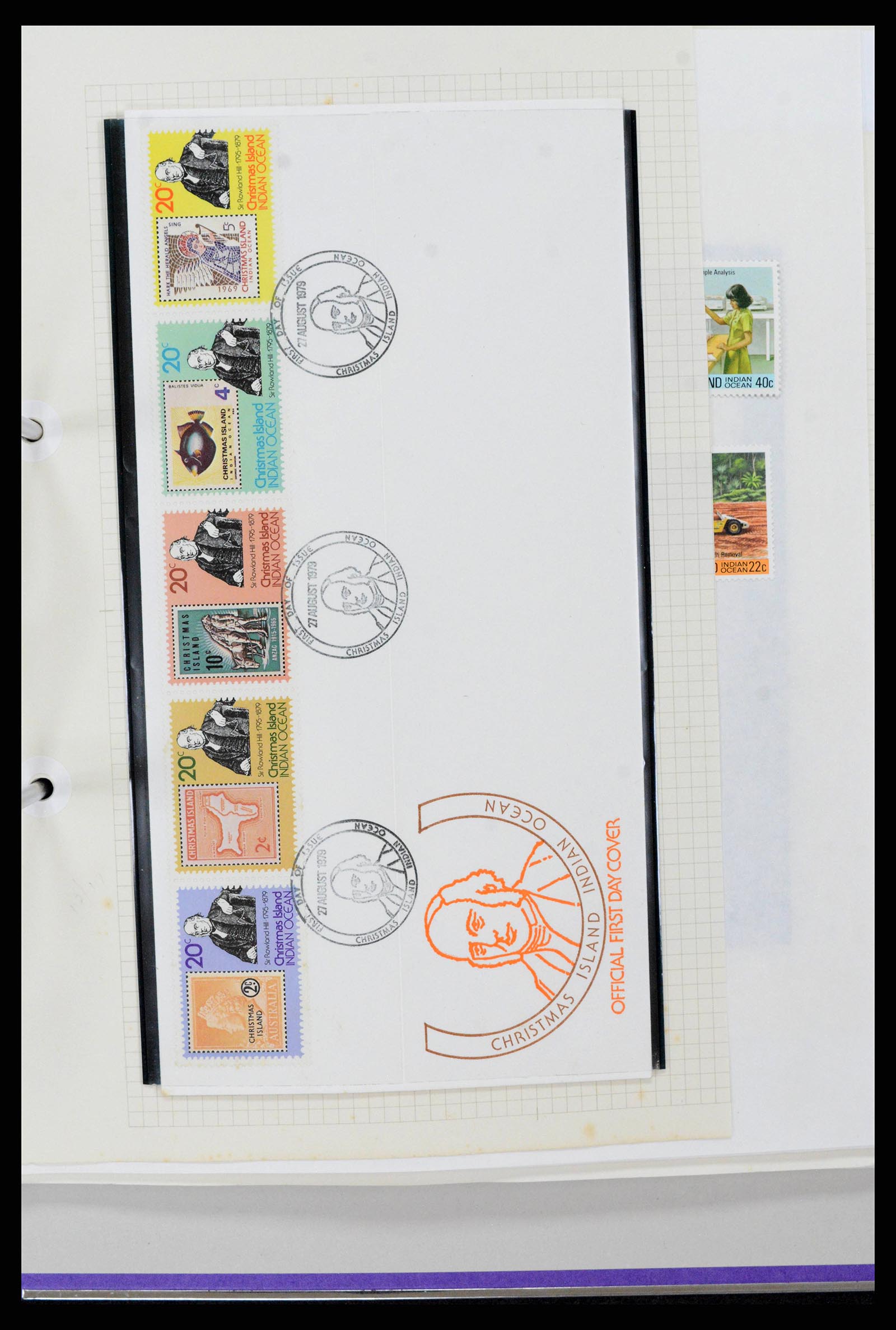 38256 0013 - Postzegelverzameling 38256 Kersteiland 1958-2006.