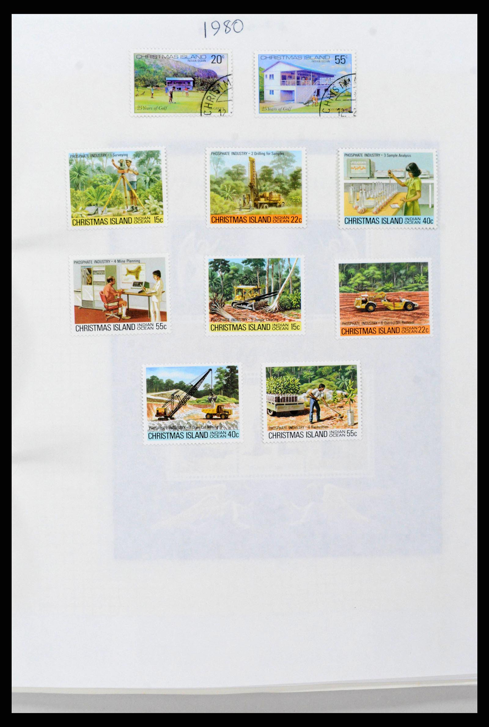 38256 0014 - Postzegelverzameling 38256 Kersteiland 1958-2006.