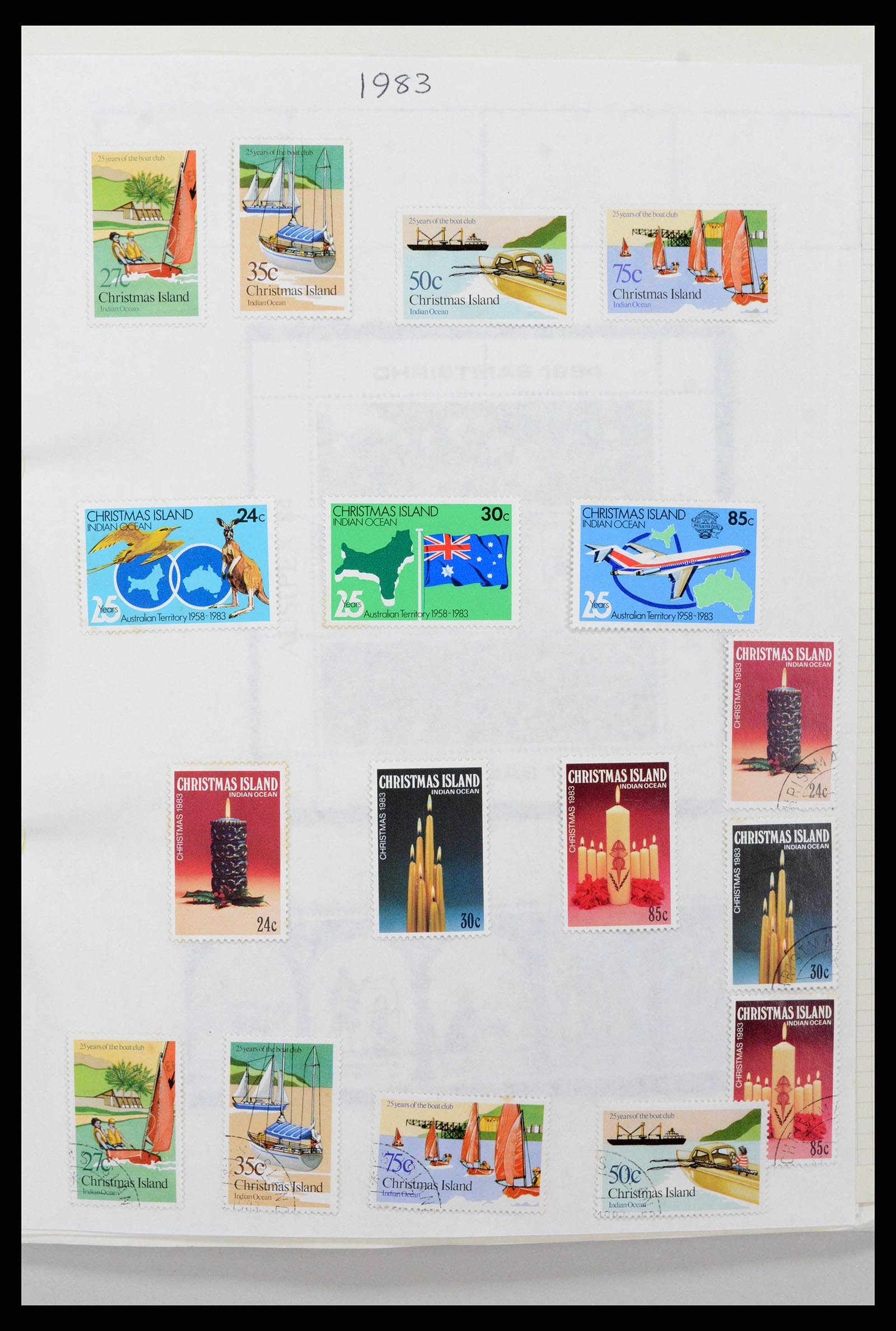 38256 0020 - Postzegelverzameling 38256 Kersteiland 1958-2006.