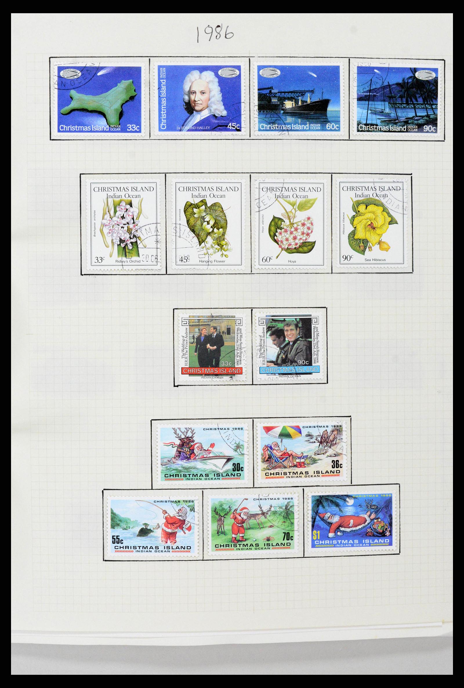 38256 0023 - Stamp collection 38256 Christmas Island 1958-2006.