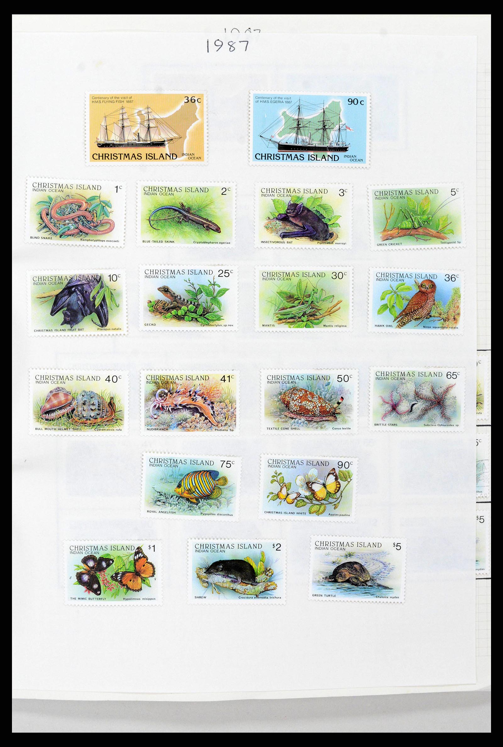 38256 0024 - Stamp collection 38256 Christmas Island 1958-2006.
