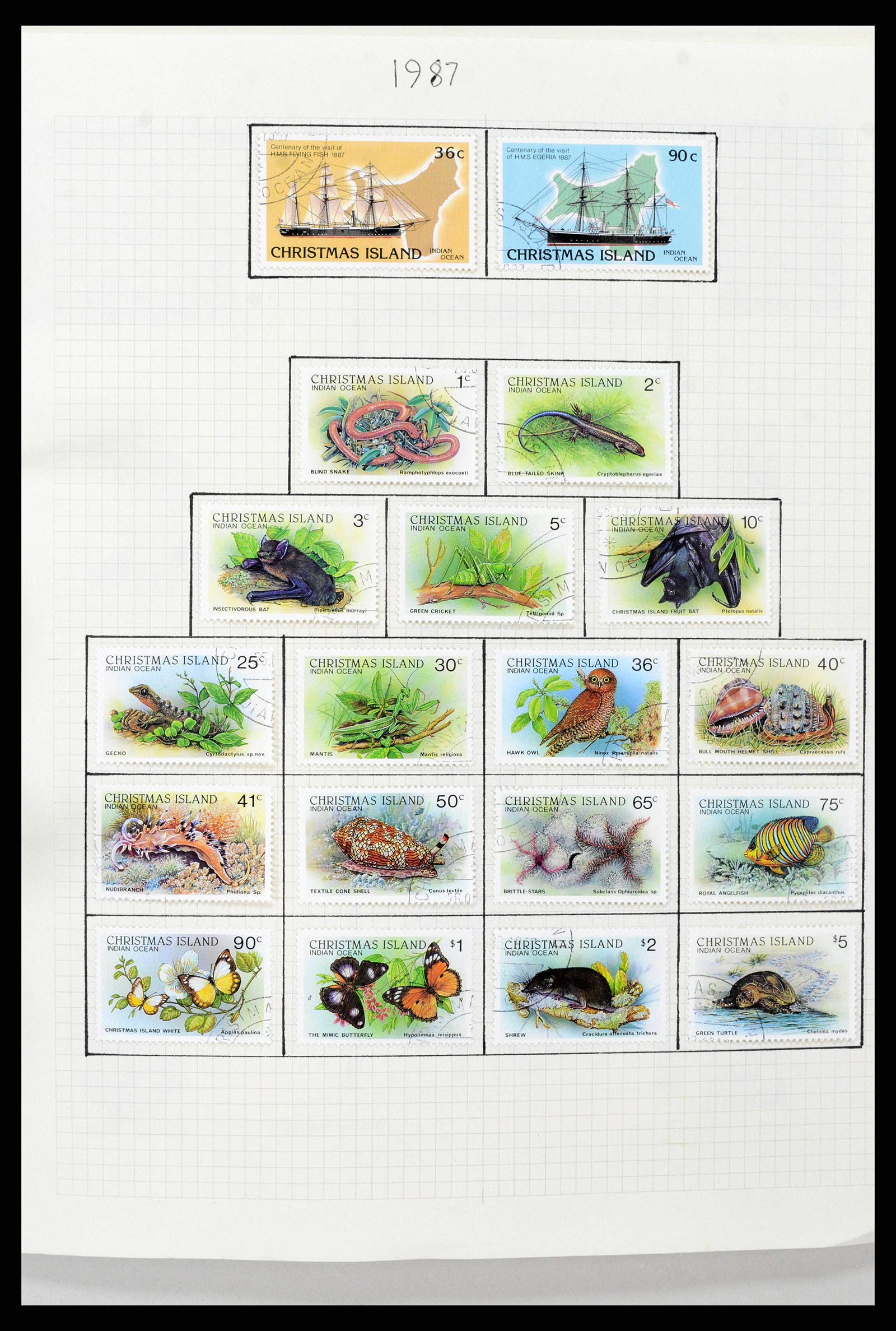38256 0025 - Stamp collection 38256 Christmas Island 1958-2006.