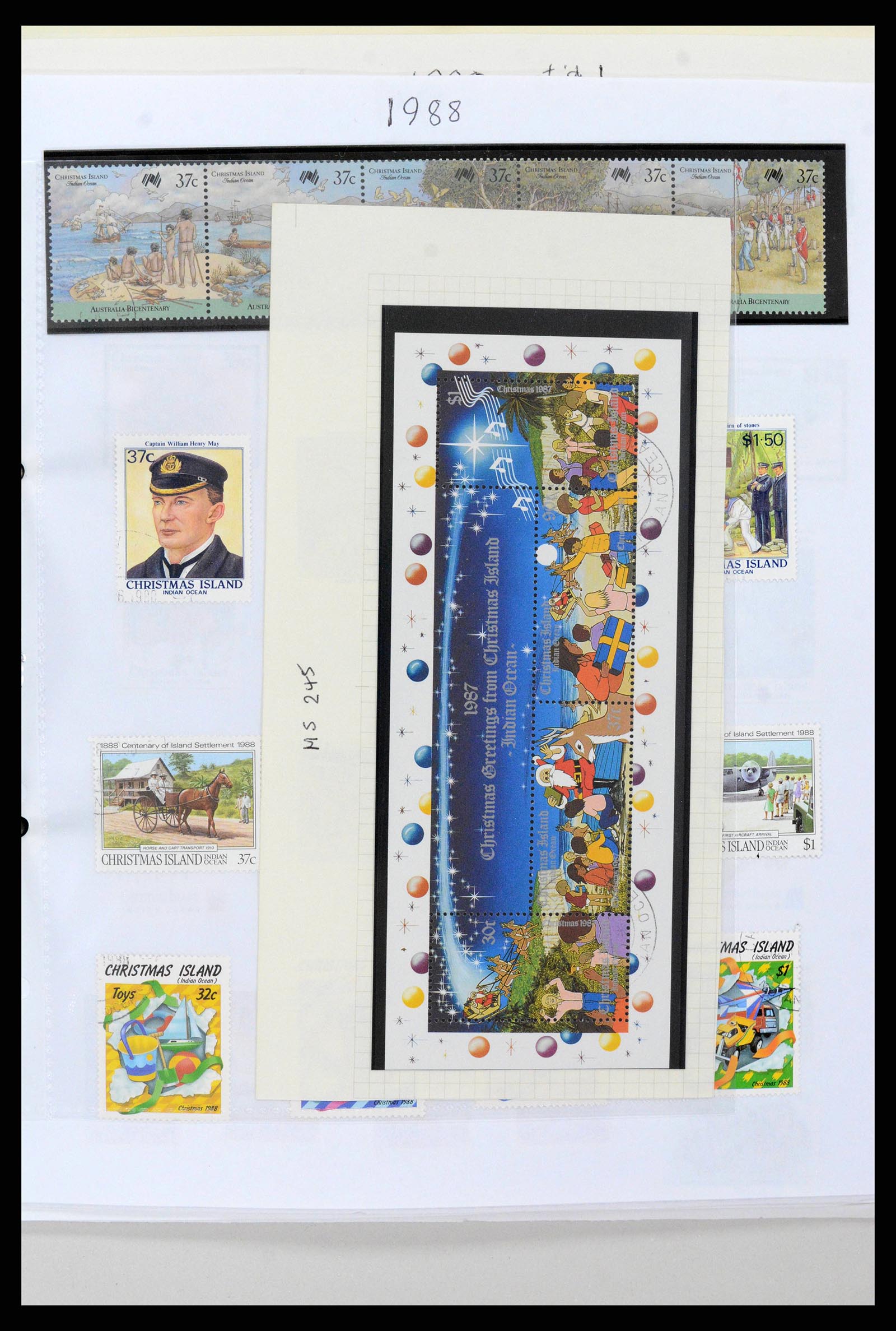 38256 0026 - Stamp collection 38256 Christmas Island 1958-2006.