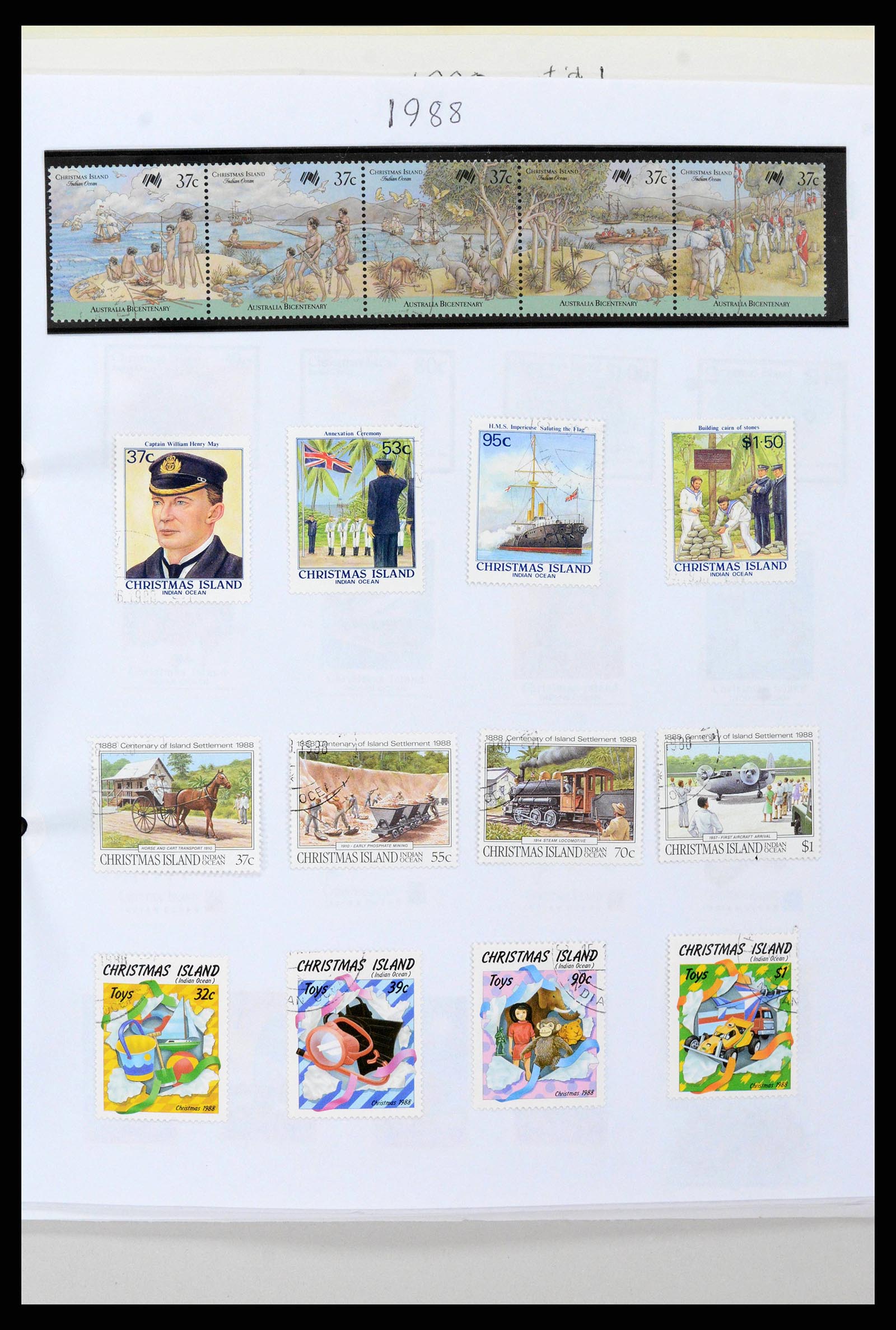 38256 0027 - Stamp collection 38256 Christmas Island 1958-2006.