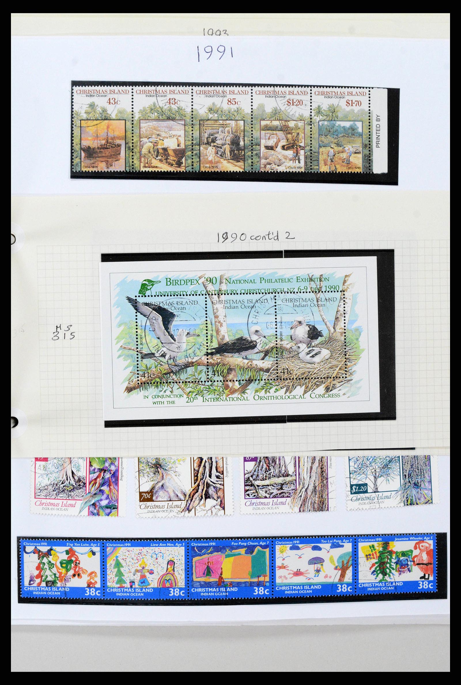 38256 0031 - Stamp collection 38256 Christmas Island 1958-2006.