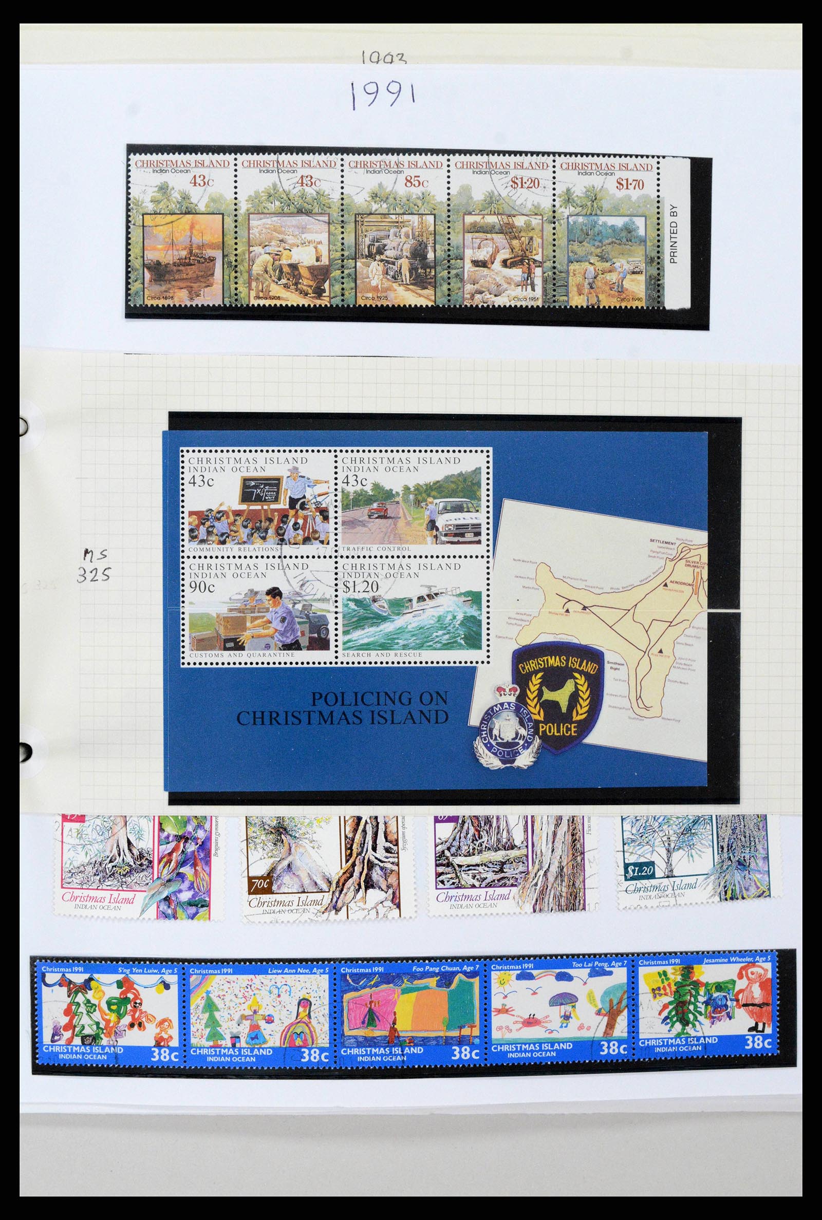 38256 0032 - Stamp collection 38256 Christmas Island 1958-2006.