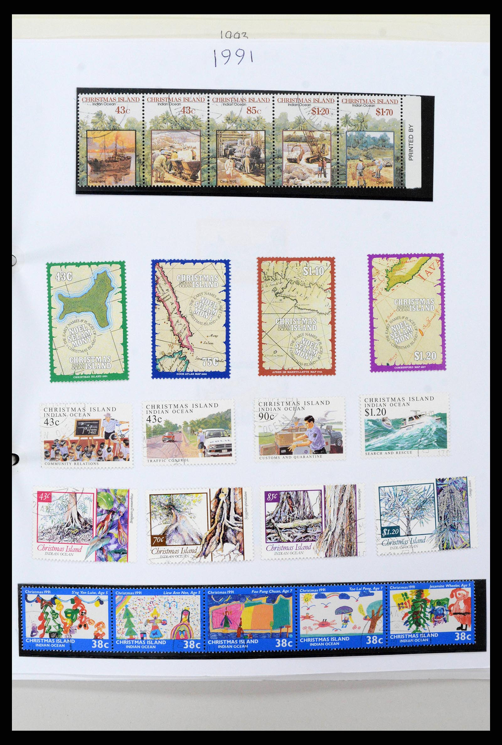 38256 0033 - Stamp collection 38256 Christmas Island 1958-2006.