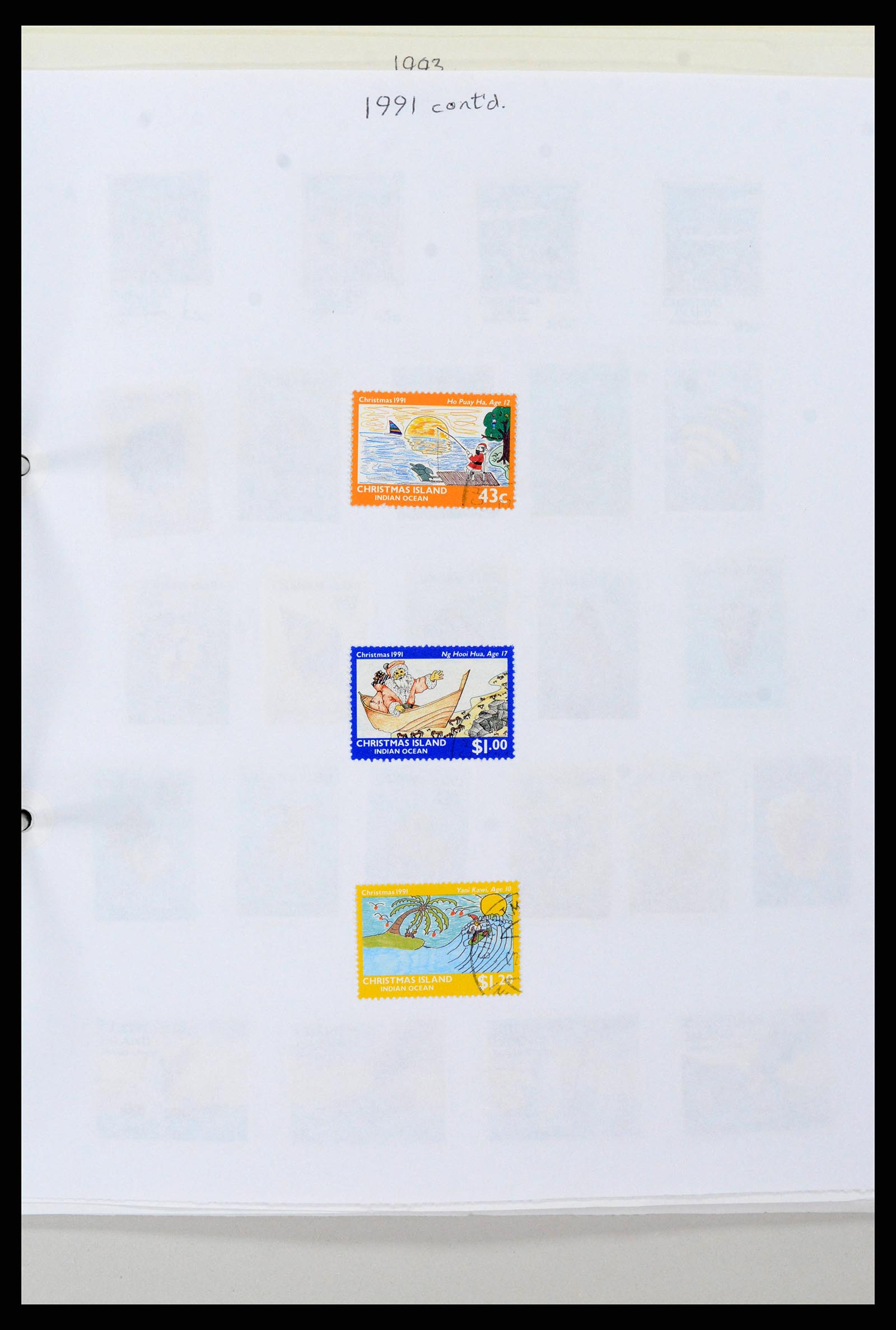38256 0034 - Stamp collection 38256 Christmas Island 1958-2006.