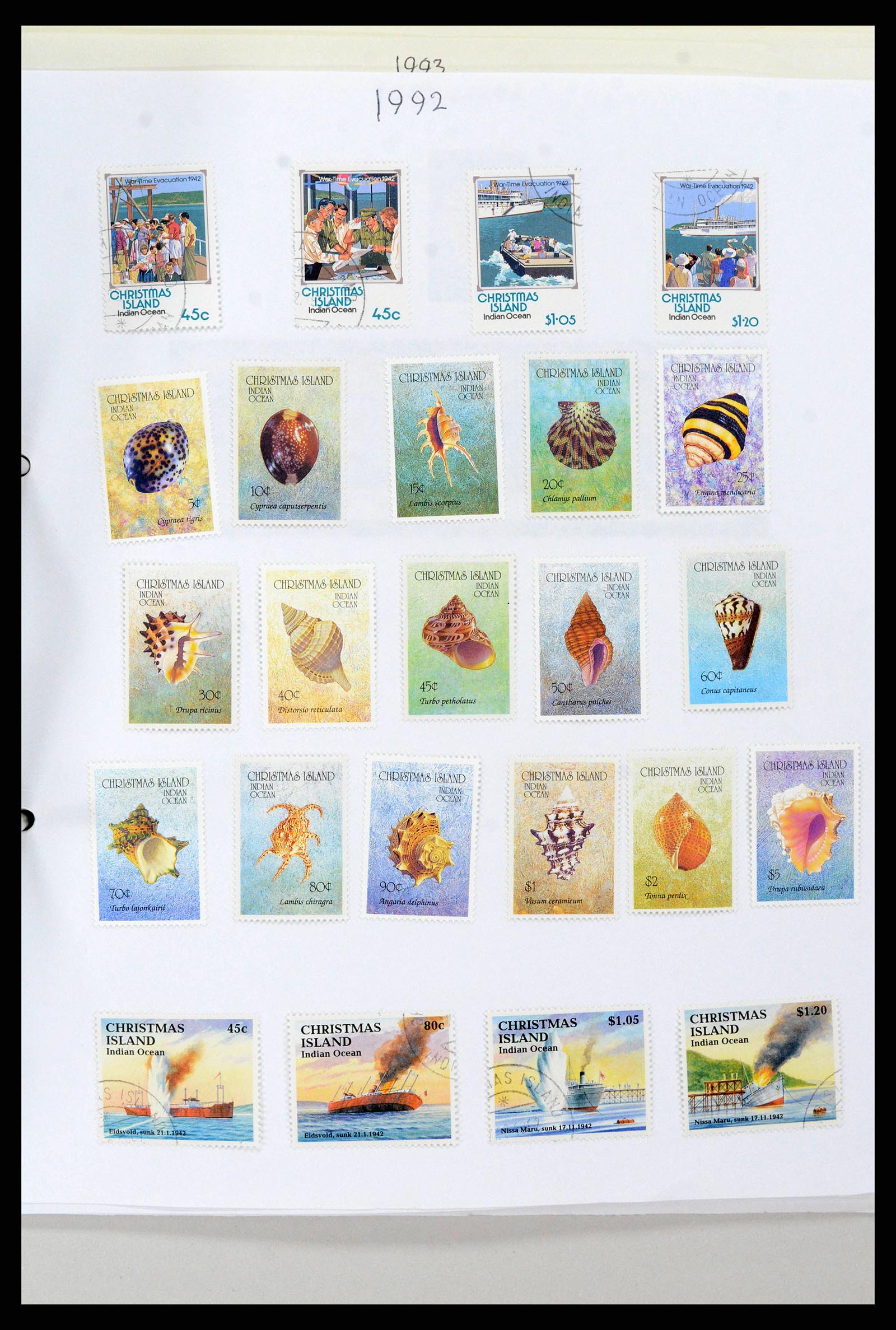 38256 0035 - Stamp collection 38256 Christmas Island 1958-2006.