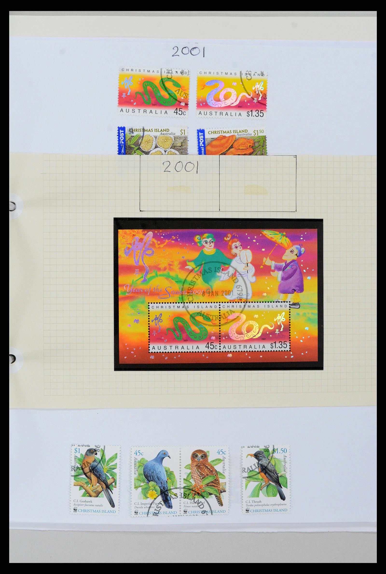 38256 0048 - Stamp collection 38256 Christmas Island 1958-2006.