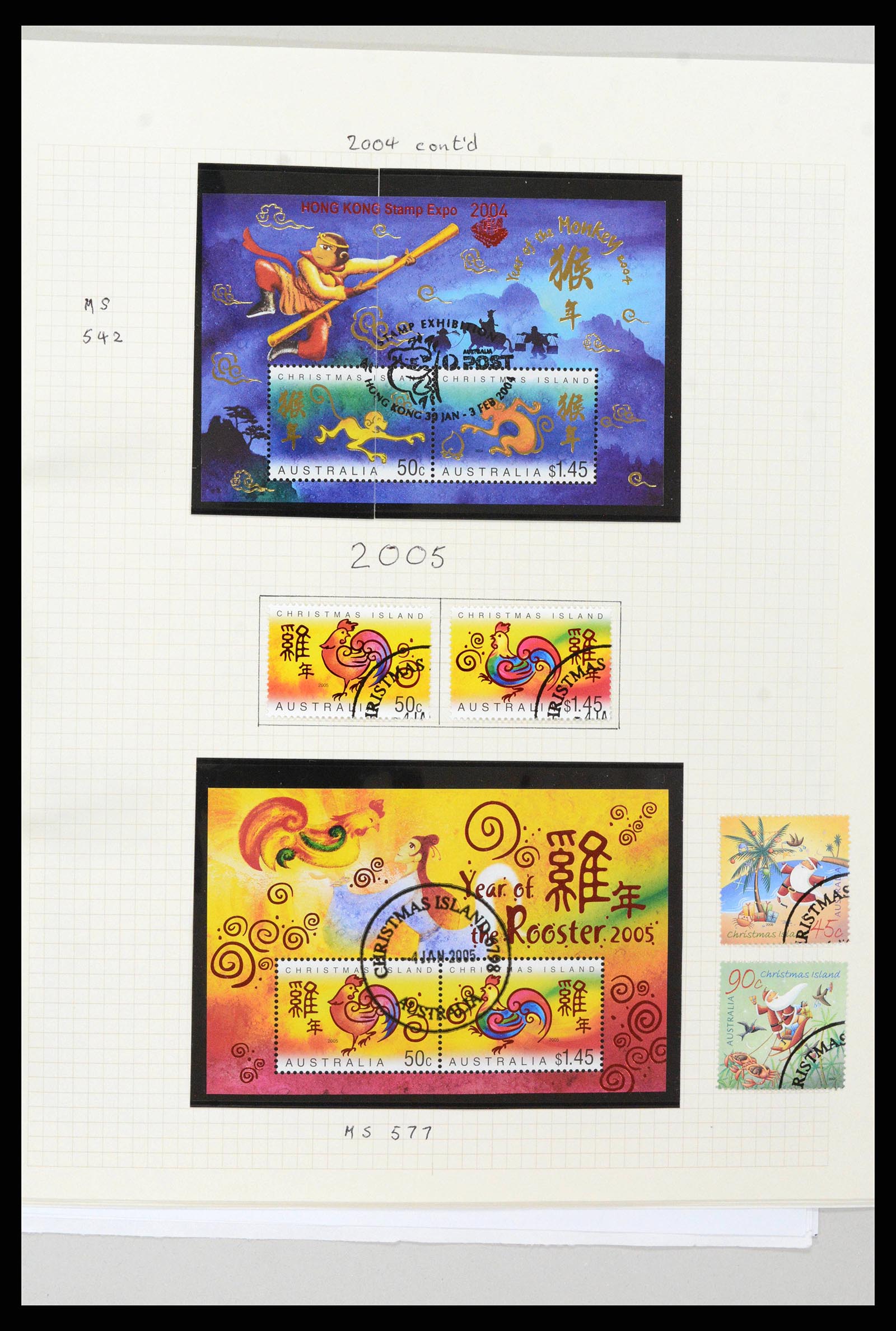 38256 0054 - Stamp collection 38256 Christmas Island 1958-2006.