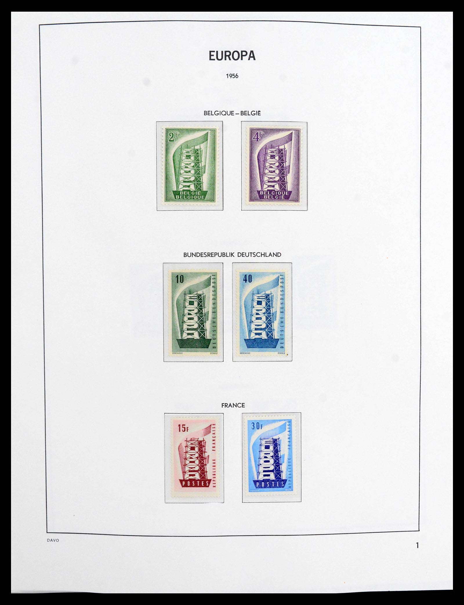 38260 0001 - Postzegelverzameling 38260 Europa CEPT 1949-2015!