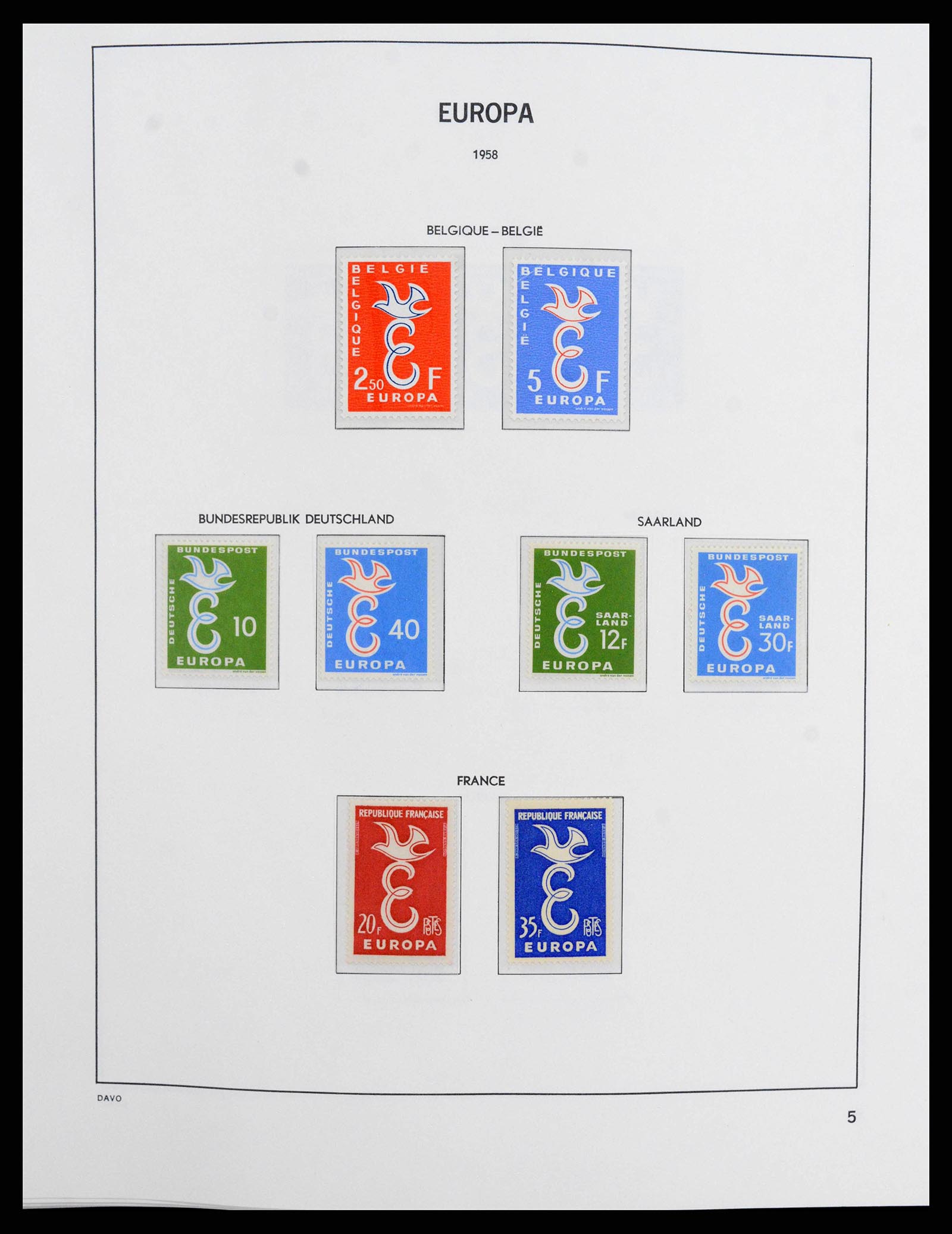 38260 0005 - Stamp collection 38260 Europa CEPT 1949-2015!