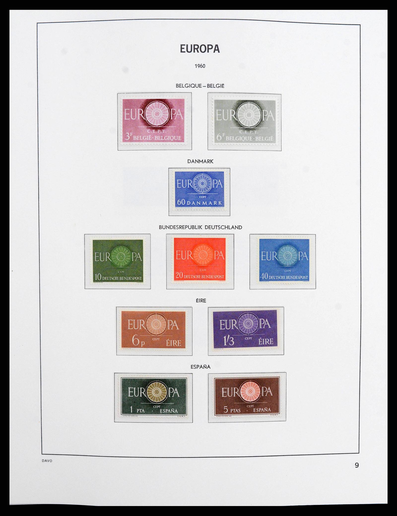 38260 0009 - Postzegelverzameling 38260 Europa CEPT 1949-2015!