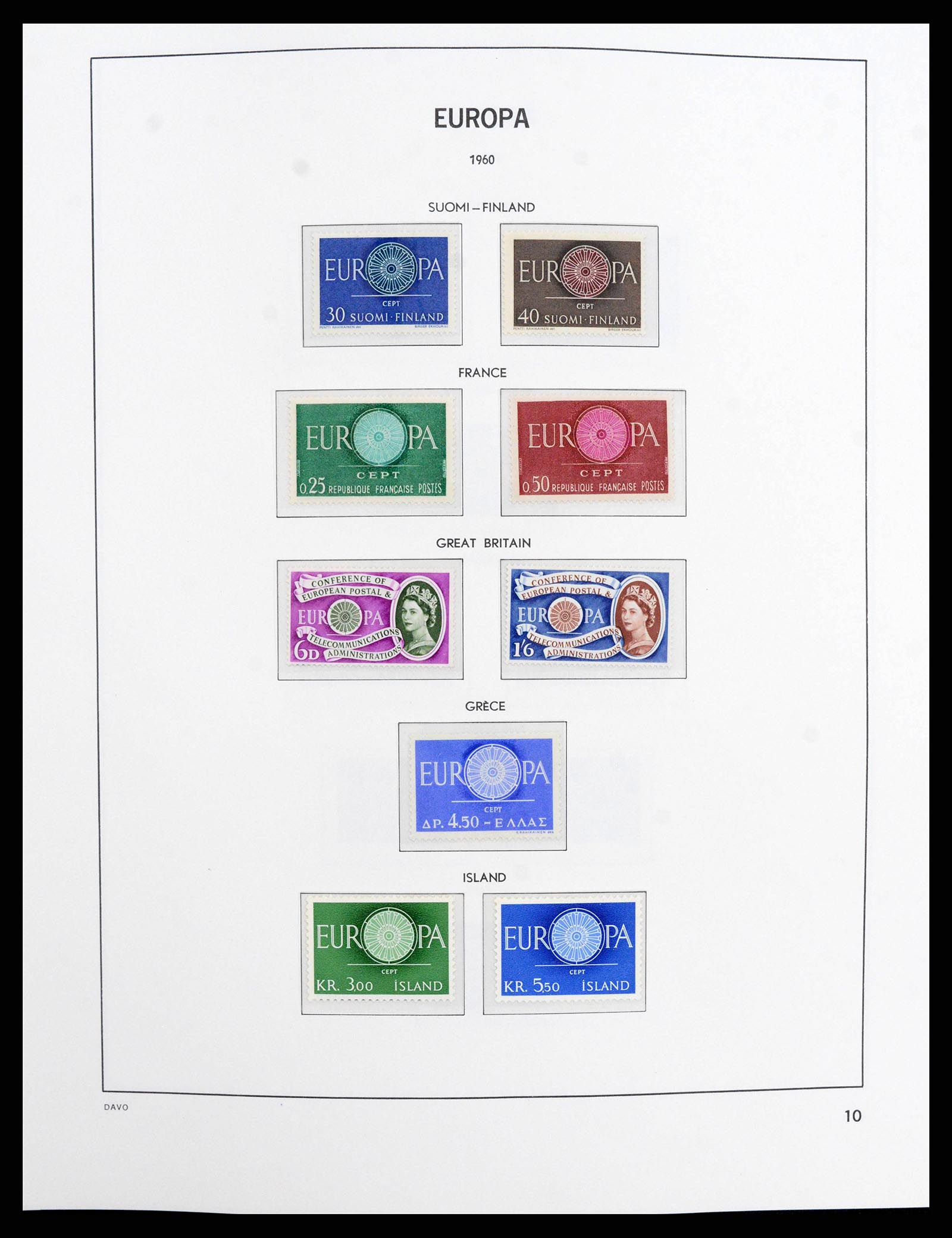 38260 0010 - Stamp collection 38260 Europa CEPT 1949-2015!