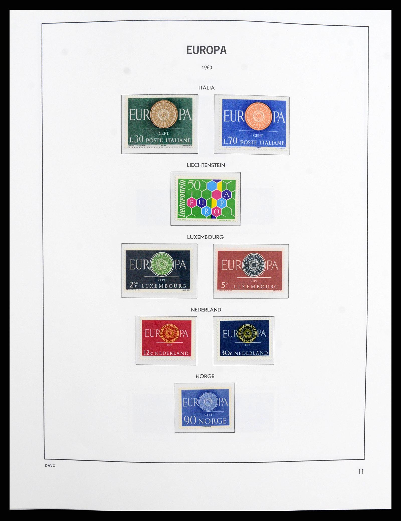 38260 0011 - Postzegelverzameling 38260 Europa CEPT 1949-2015!