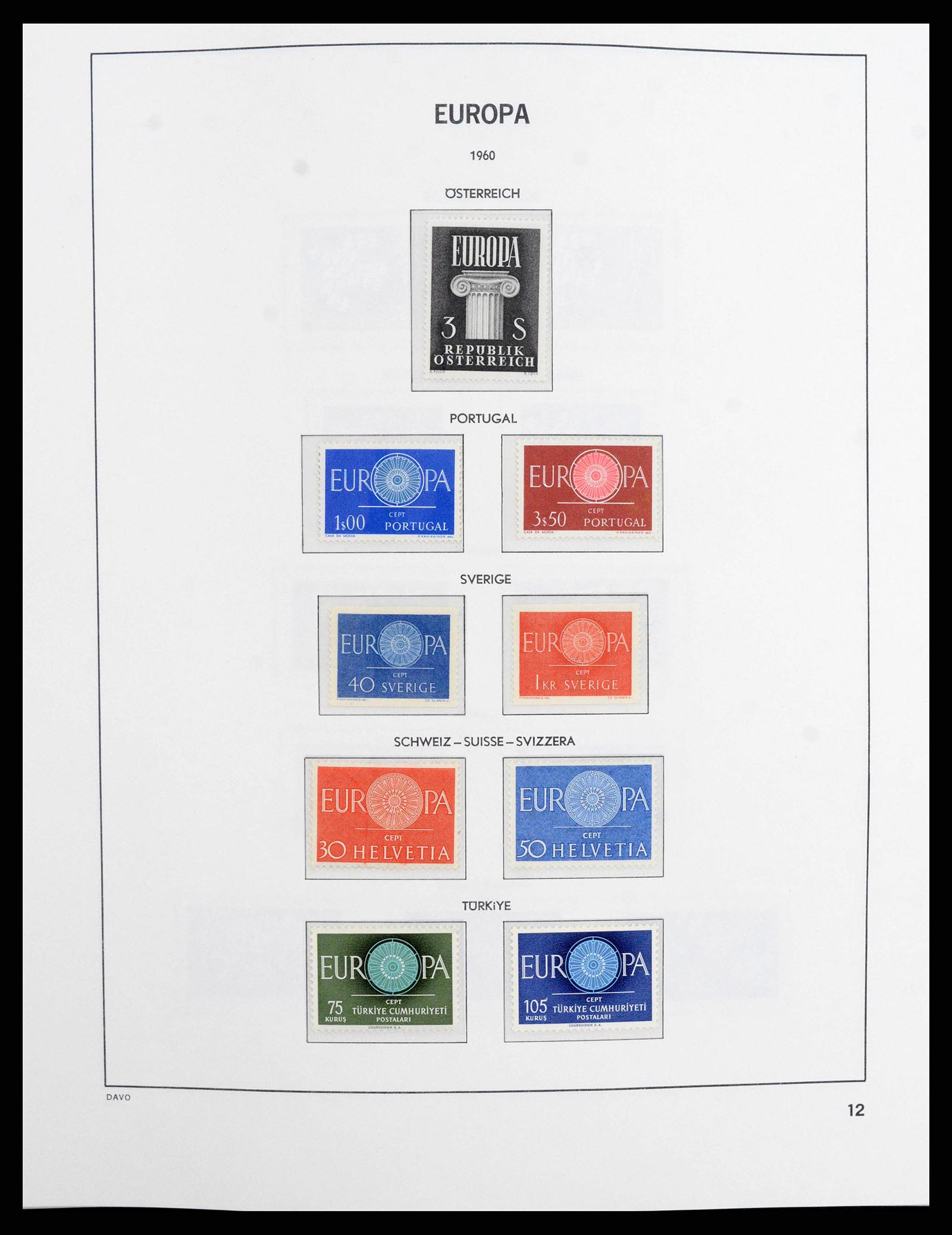 38260 0012 - Stamp collection 38260 Europa CEPT 1949-2015!