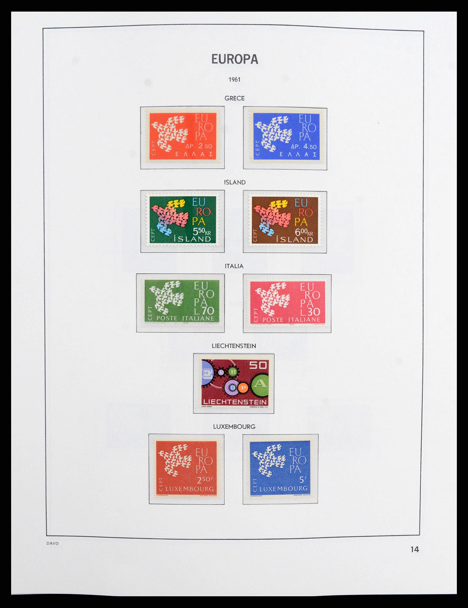 38260 0014 - Postzegelverzameling 38260 Europa CEPT 1949-2015!