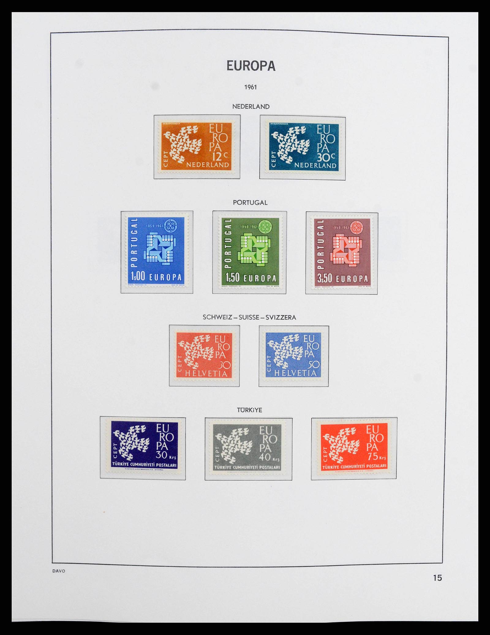 38260 0015 - Postzegelverzameling 38260 Europa CEPT 1949-2015!