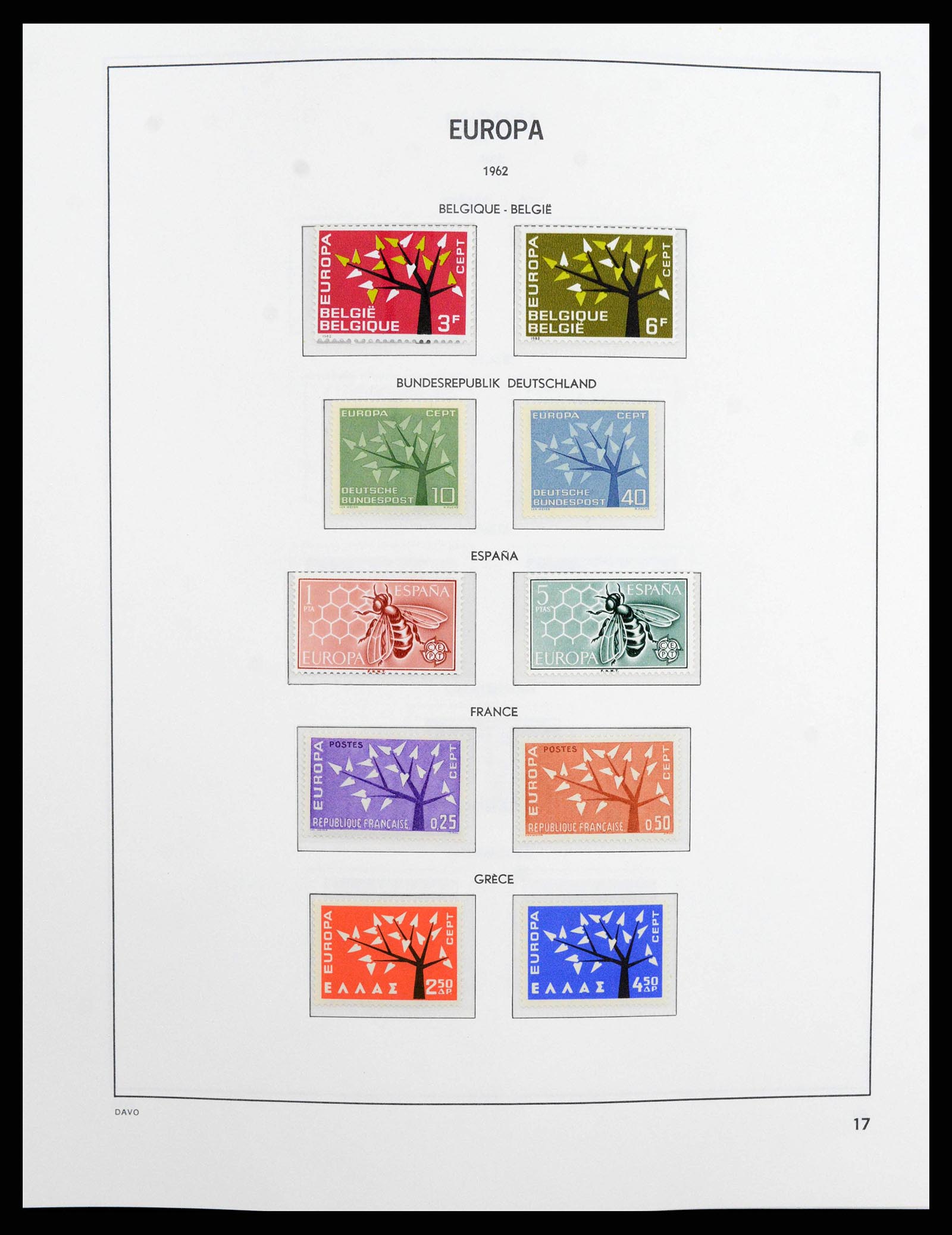 38260 0017 - Stamp collection 38260 Europa CEPT 1949-2015!