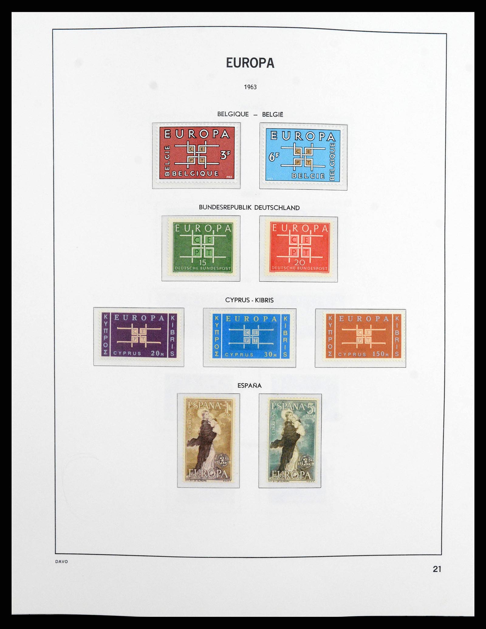 38260 0021 - Stamp collection 38260 Europa CEPT 1949-2015!
