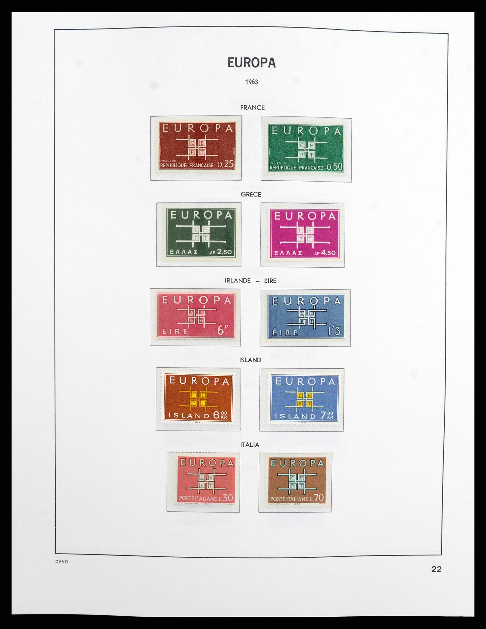 38260 0022 - Stamp collection 38260 Europa CEPT 1949-2015!