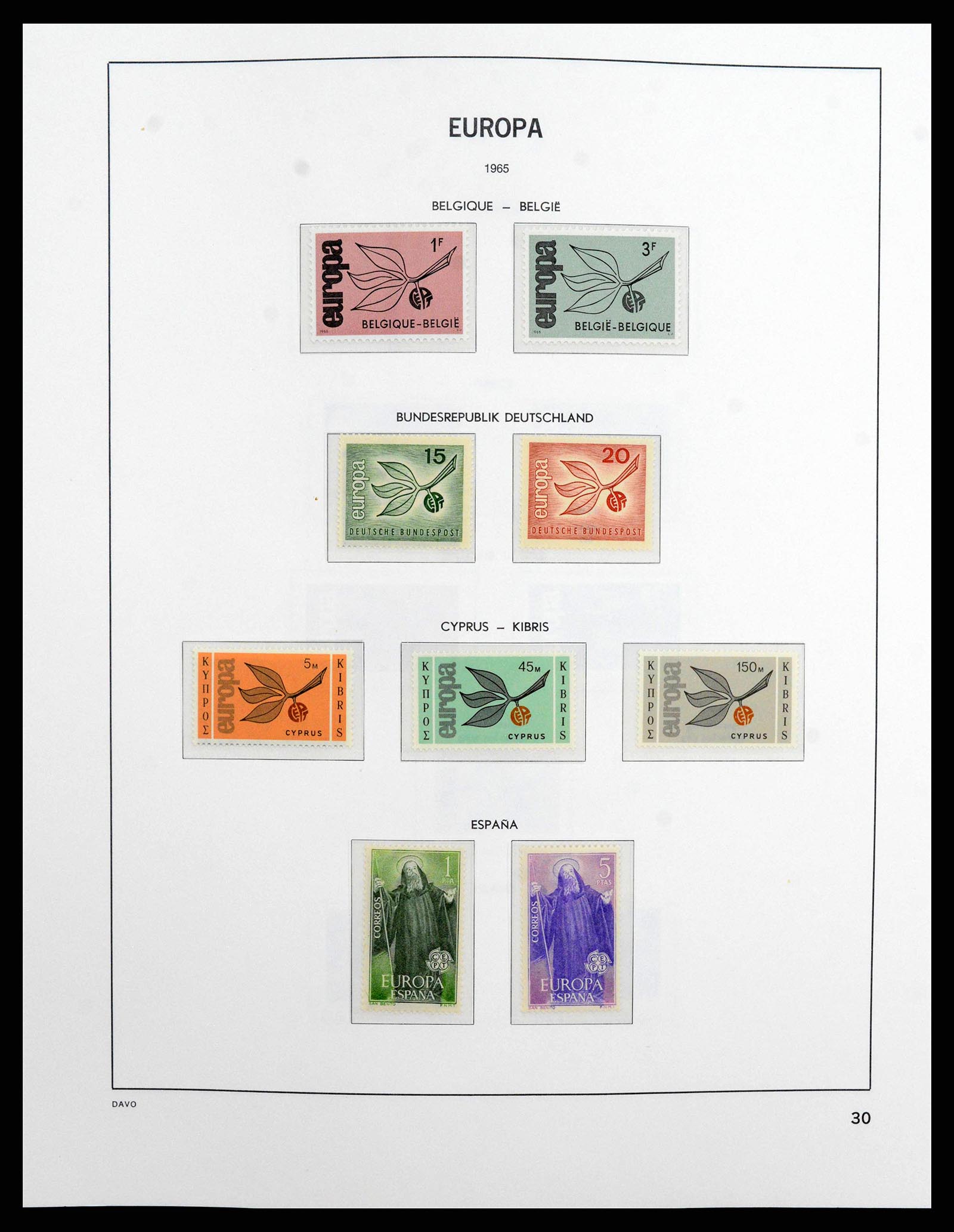 38260 0030 - Stamp collection 38260 Europa CEPT 1949-2015!