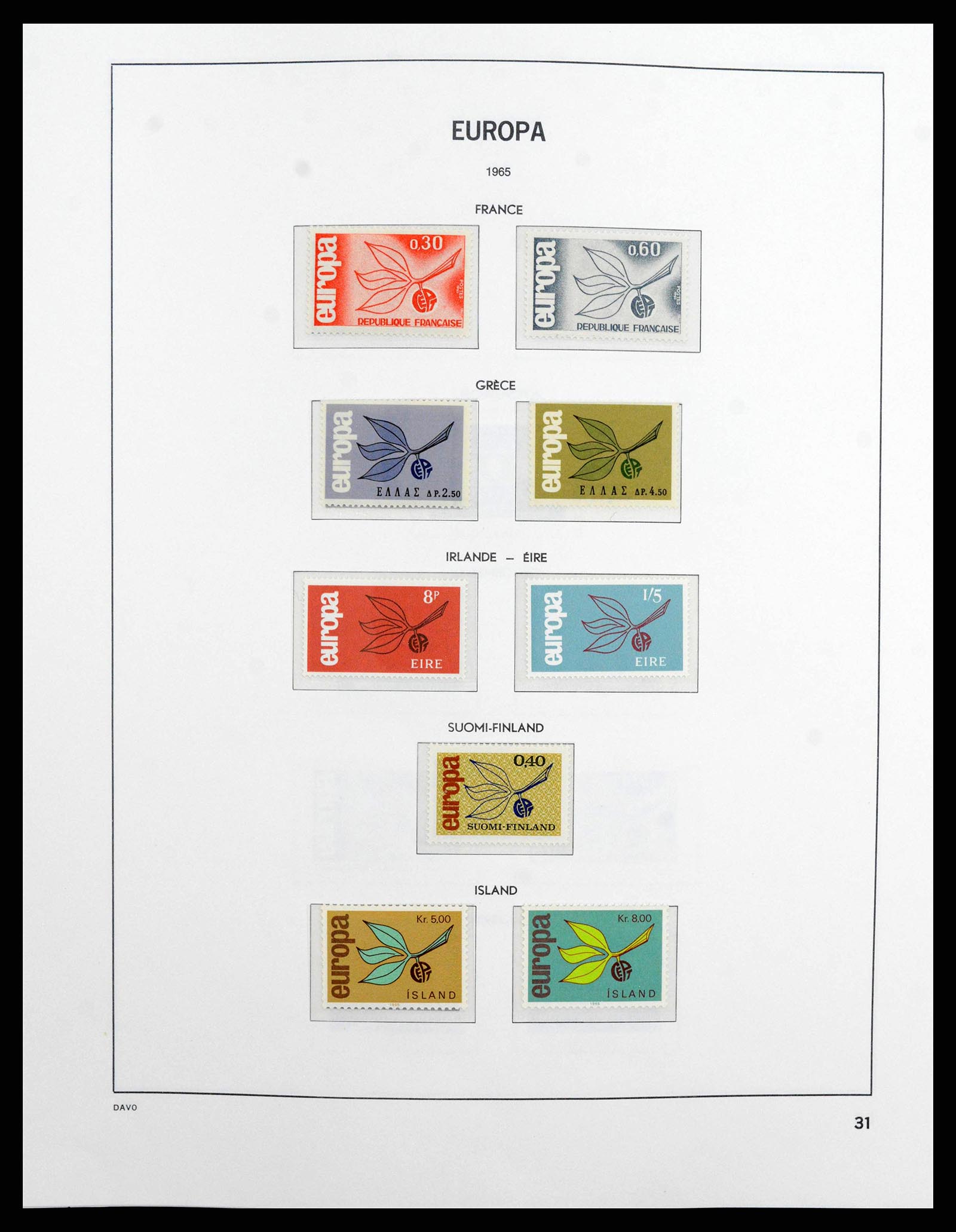 38260 0031 - Stamp collection 38260 Europa CEPT 1949-2015!