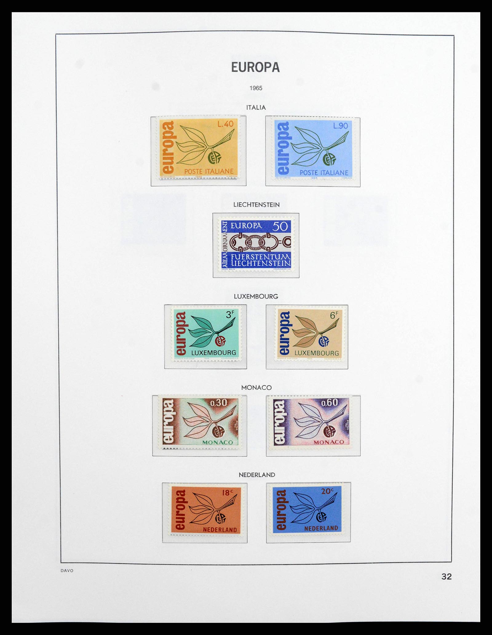 38260 0032 - Stamp collection 38260 Europa CEPT 1949-2015!