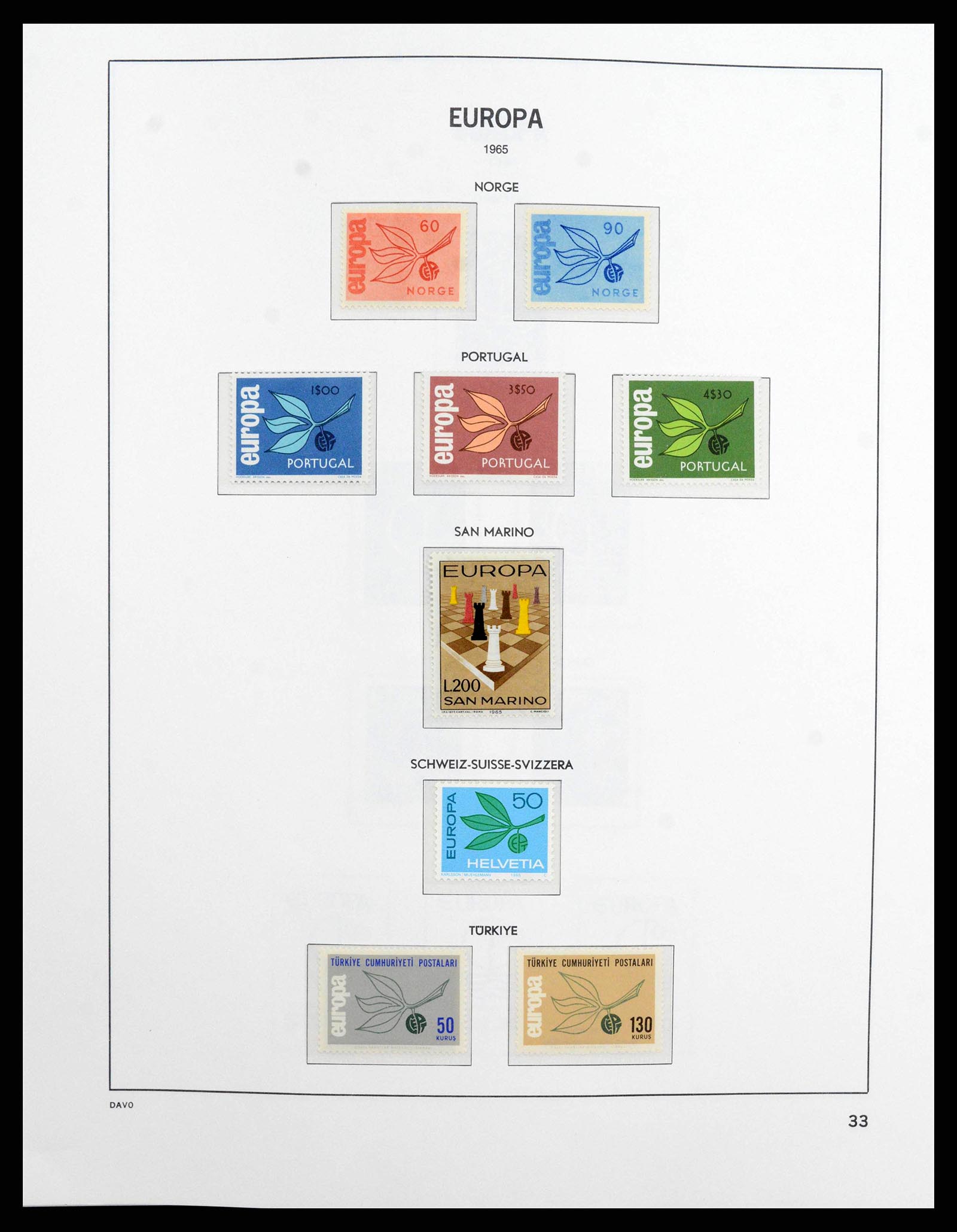 38260 0033 - Stamp collection 38260 Europa CEPT 1949-2015!