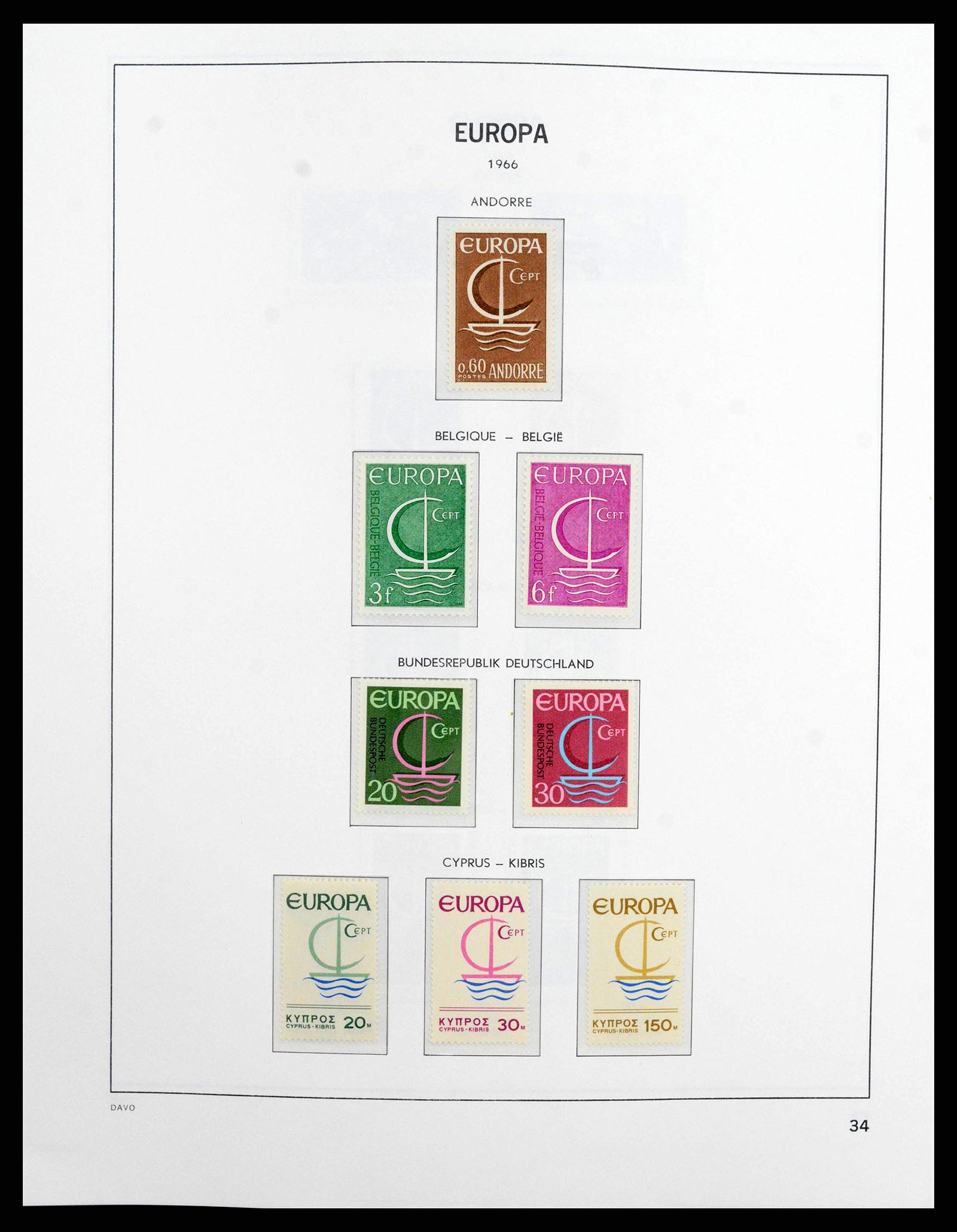 38260 0034 - Postzegelverzameling 38260 Europa CEPT 1949-2015!