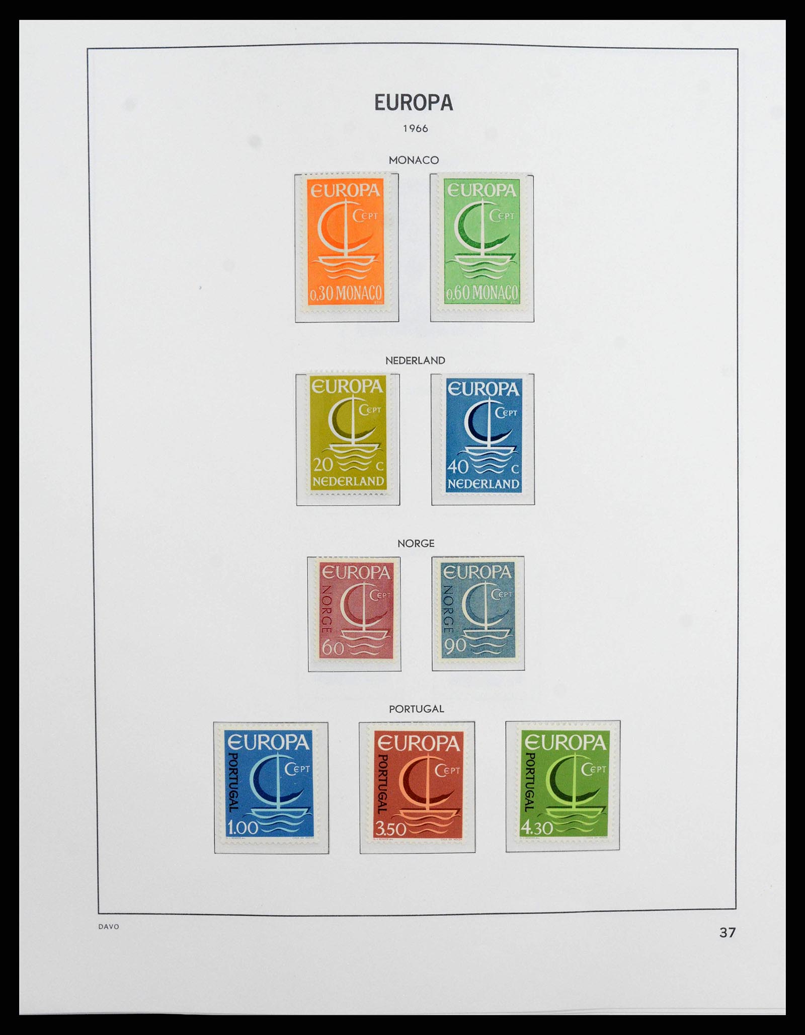 38260 0037 - Postzegelverzameling 38260 Europa CEPT 1949-2015!