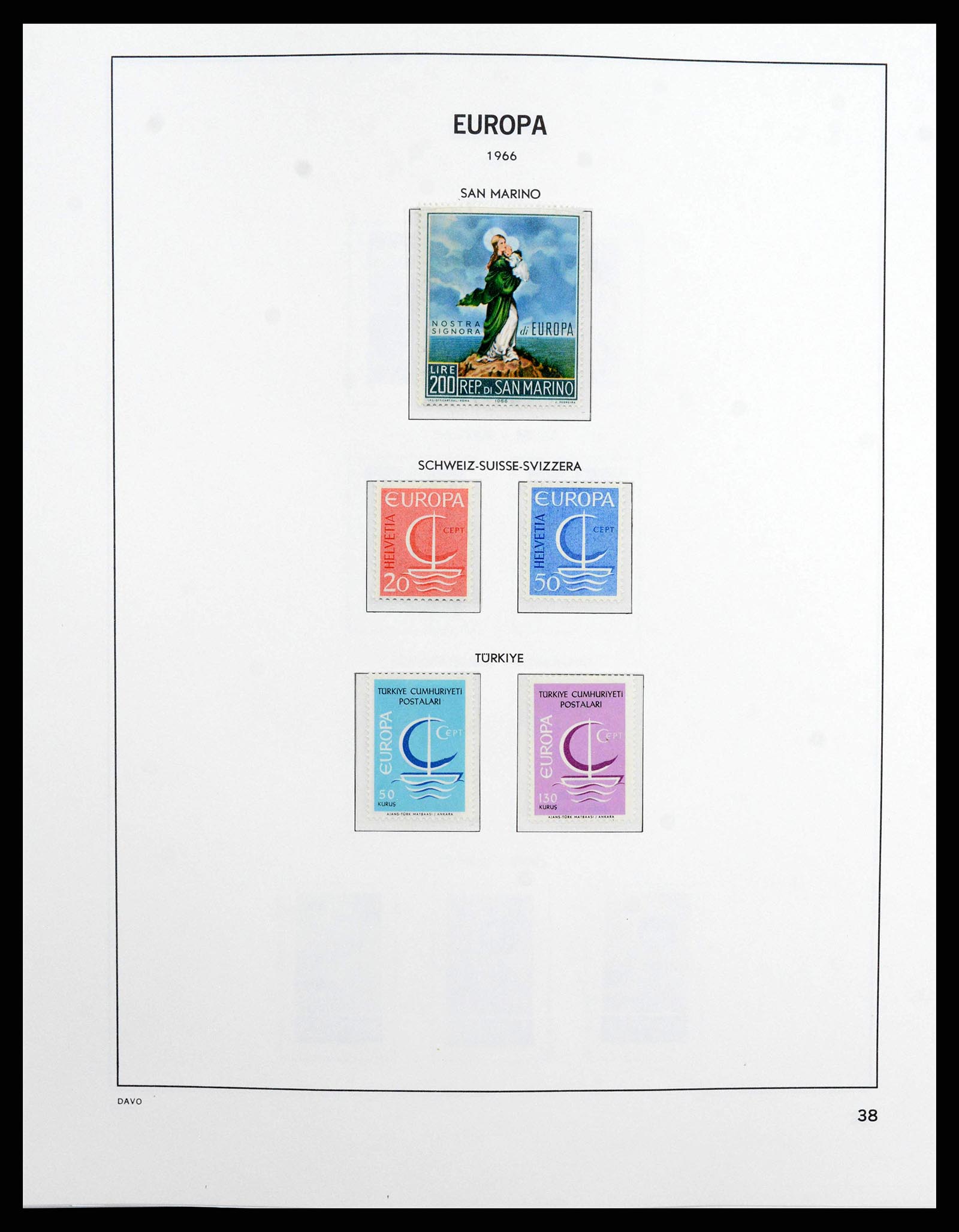 38260 0038 - Stamp collection 38260 Europa CEPT 1949-2015!