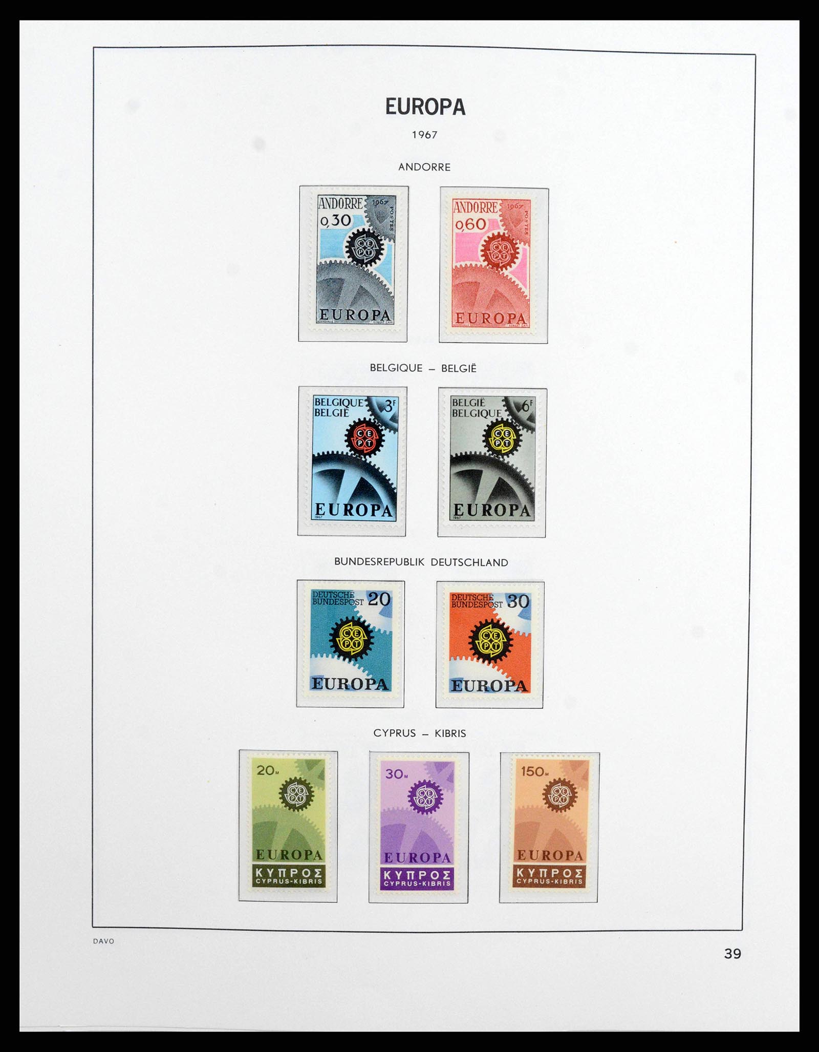 38260 0039 - Postzegelverzameling 38260 Europa CEPT 1949-2015!