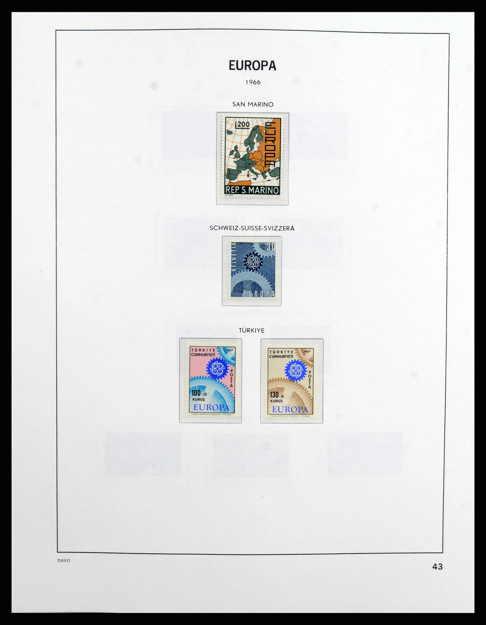 38260 0043 - Postzegelverzameling 38260 Europa CEPT 1949-2015!