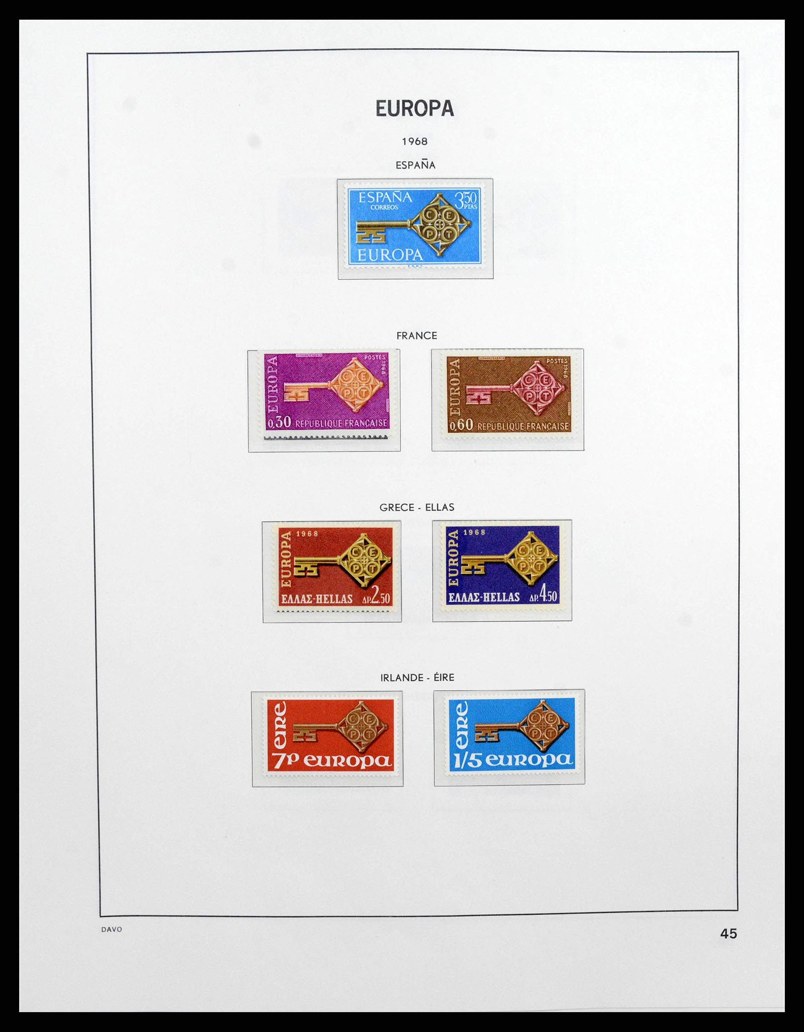 38260 0045 - Postzegelverzameling 38260 Europa CEPT 1949-2015!