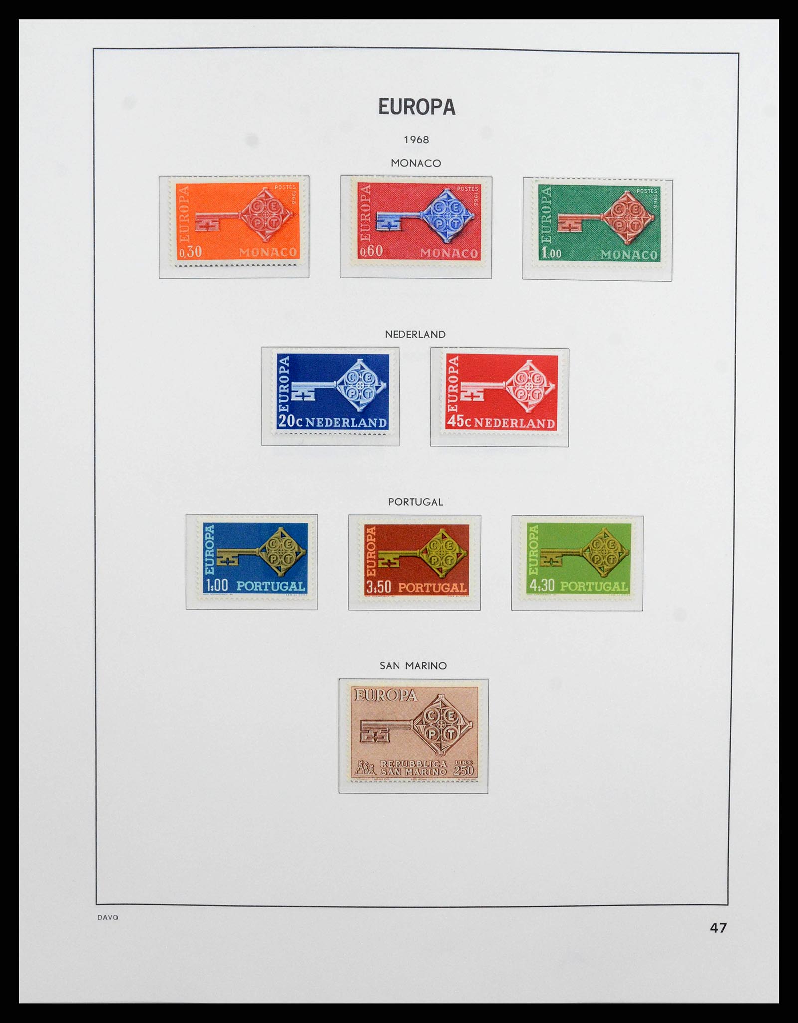 38260 0047 - Stamp collection 38260 Europa CEPT 1949-2015!